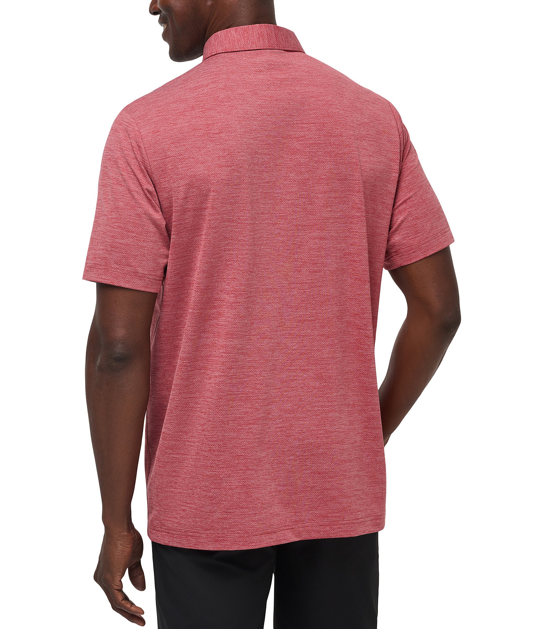 TravisMathew Performance Stretch The Heater Pro Short Sleeve Polo Shirt