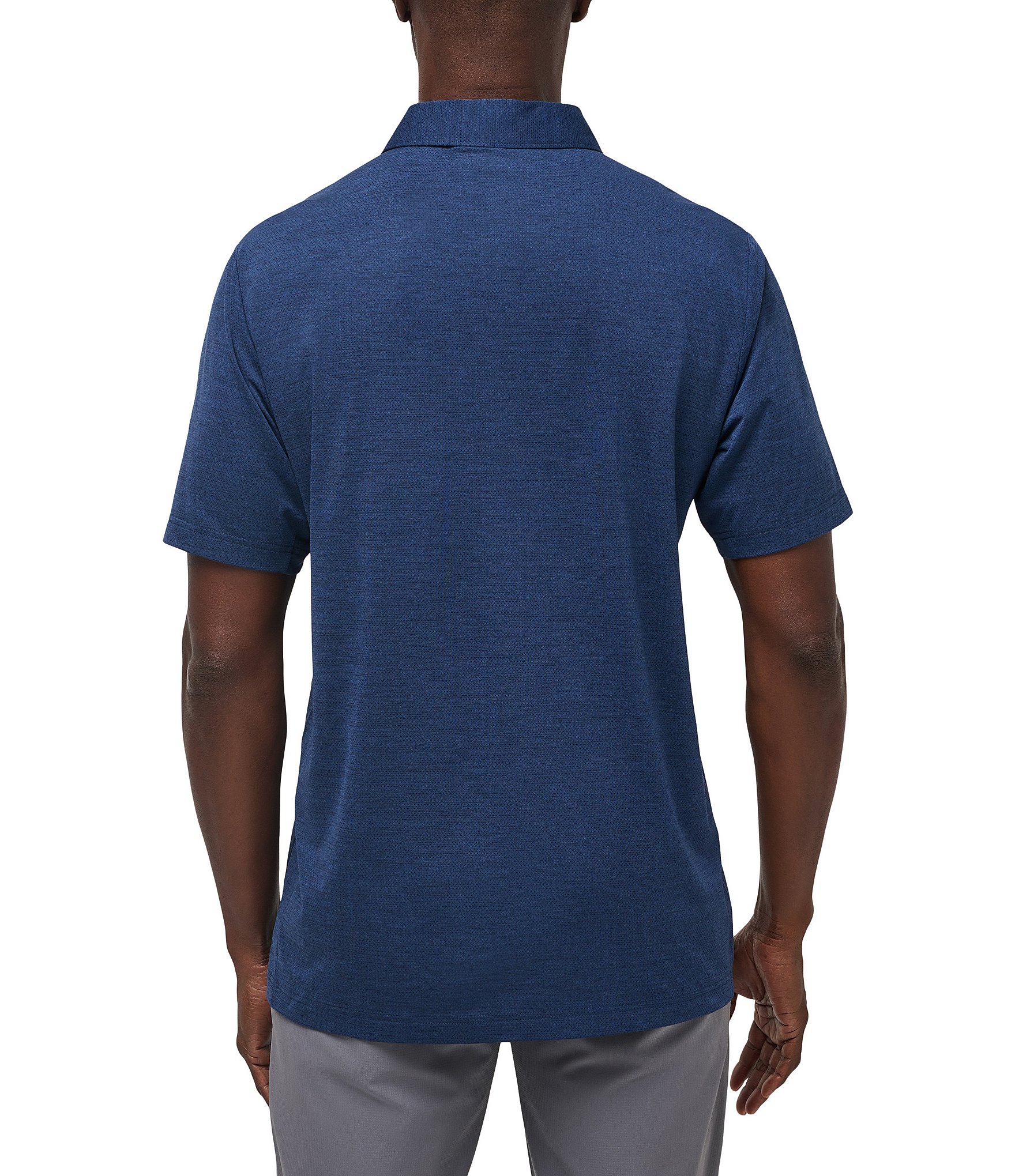 TravisMathew Performance Stretch The Heater Pro Short Sleeve Polo Shirt