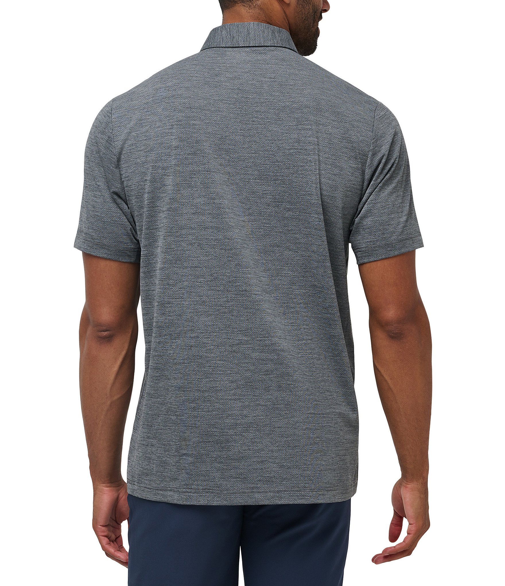 TravisMathew Performance Stretch The Heater Pro Short Sleeve Polo Shirt