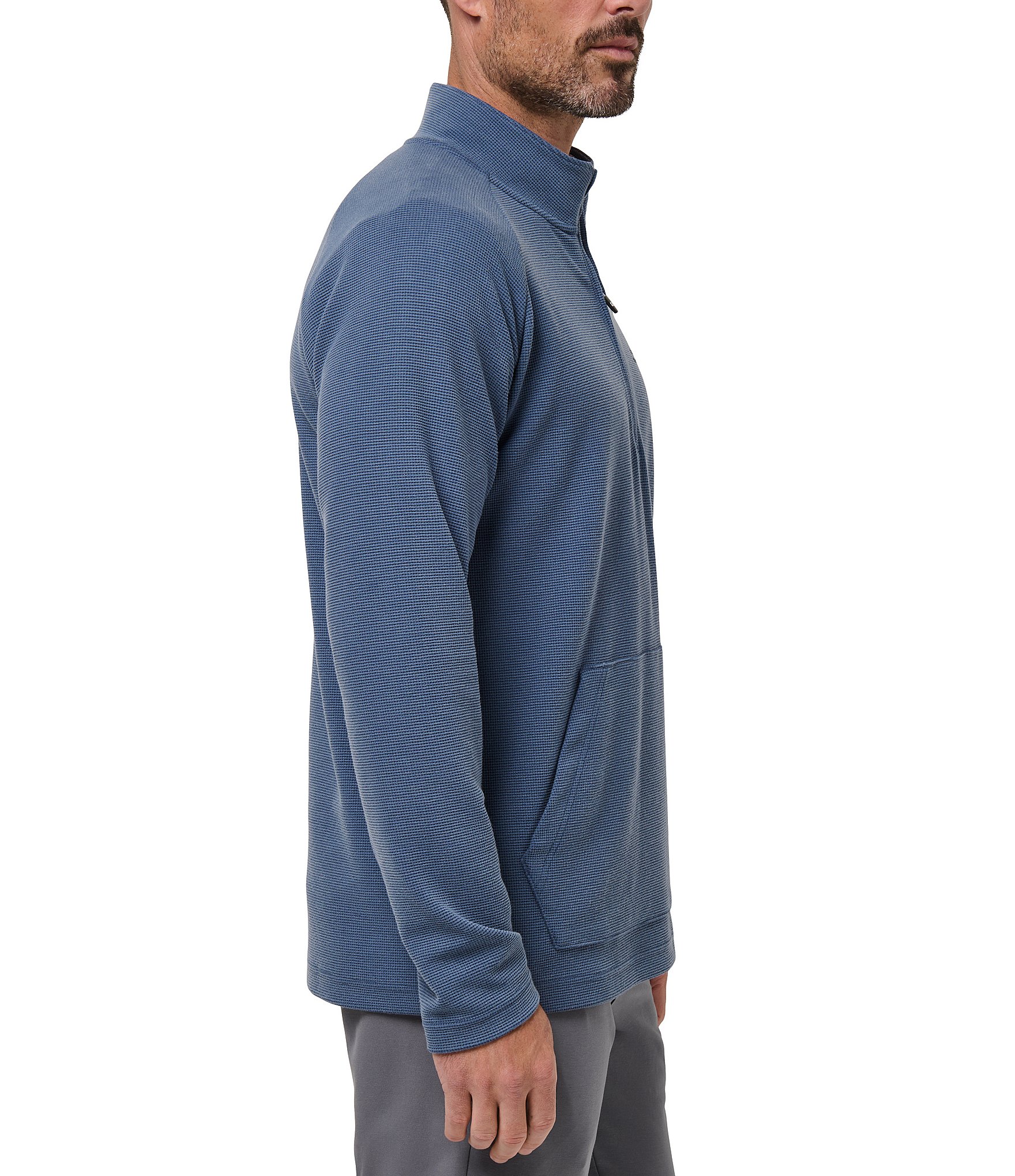 TravisMathew Performance Waffle Quarter-Zip Pullover