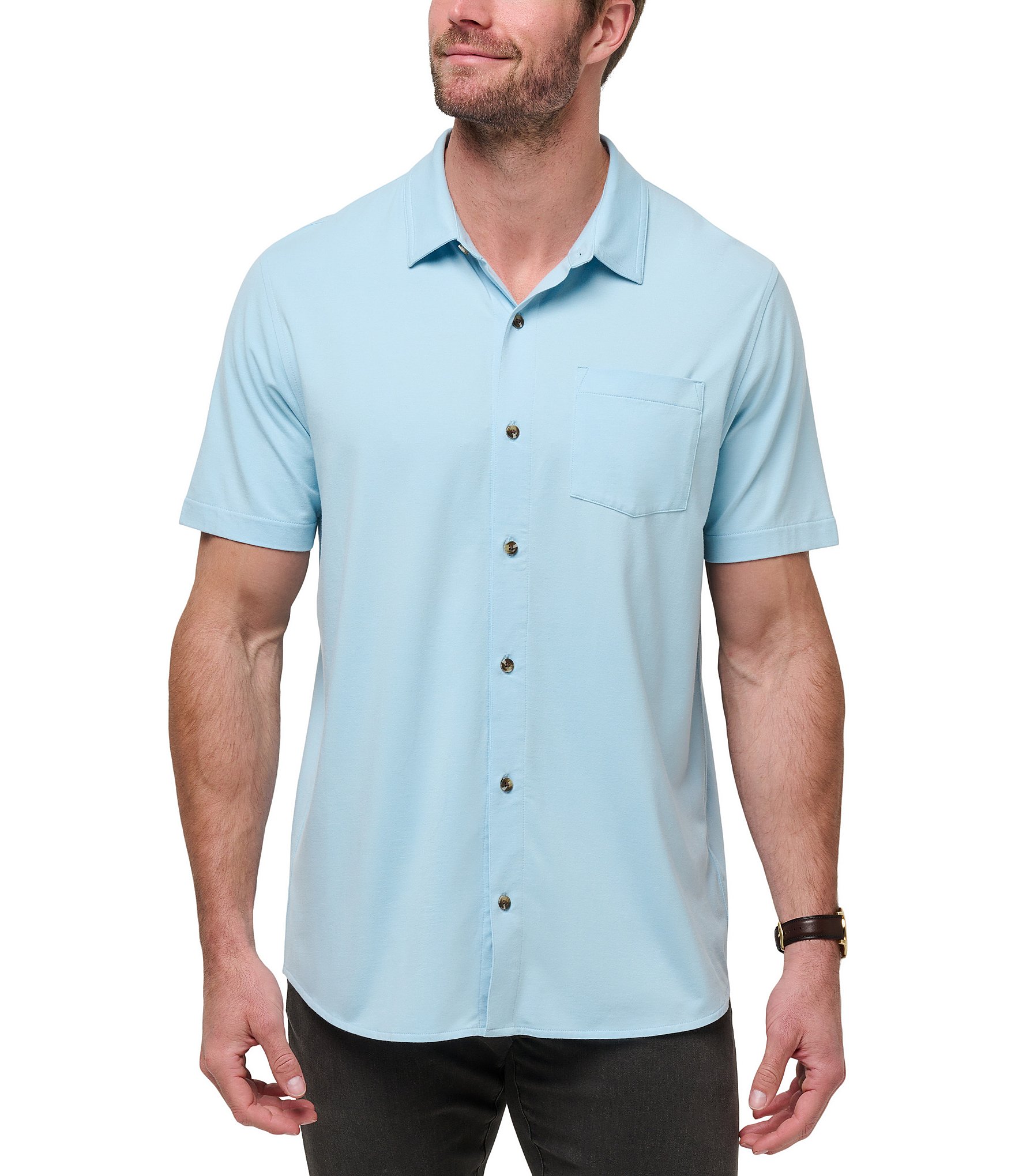 TravisMathew Sands Of Time Short Sleeve Woven Shirt