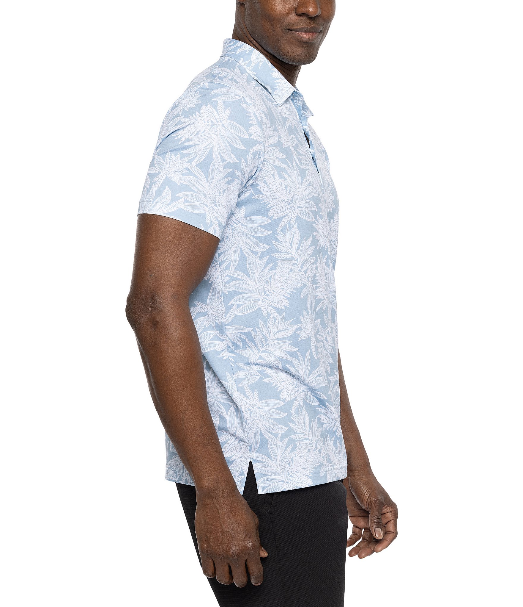 TravisMathew Sea Journey Performance Stretch Short Sleeve Polo Shirt