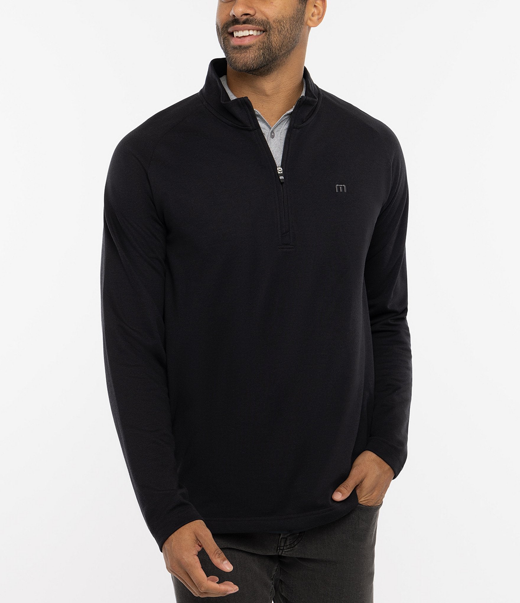 TravisMathew Upgraded Performance Stretch Quarter-Zip Pullover