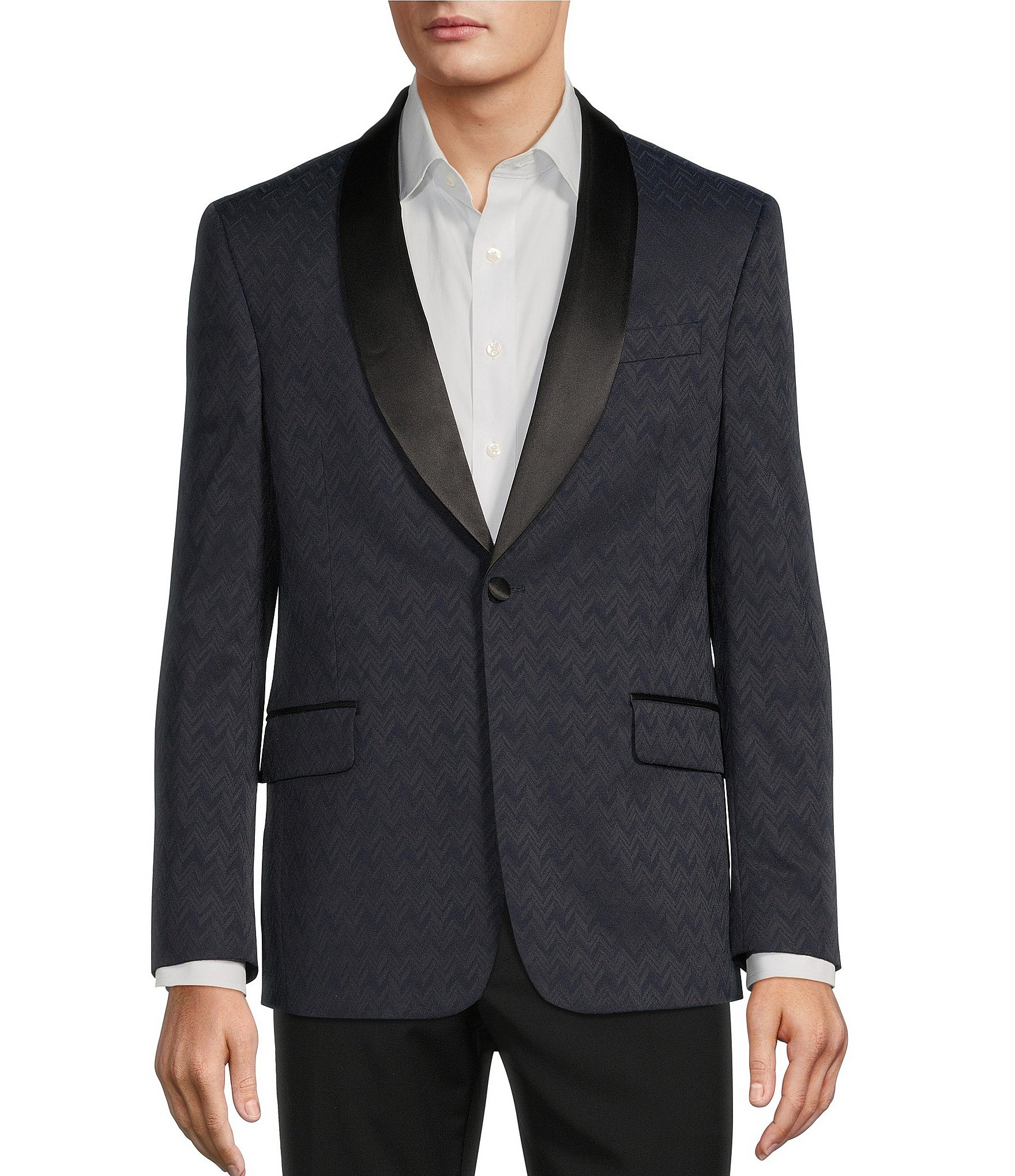 Tre Vero Modern Fit Herringbone Pattern Suit Jacket | Dillard's