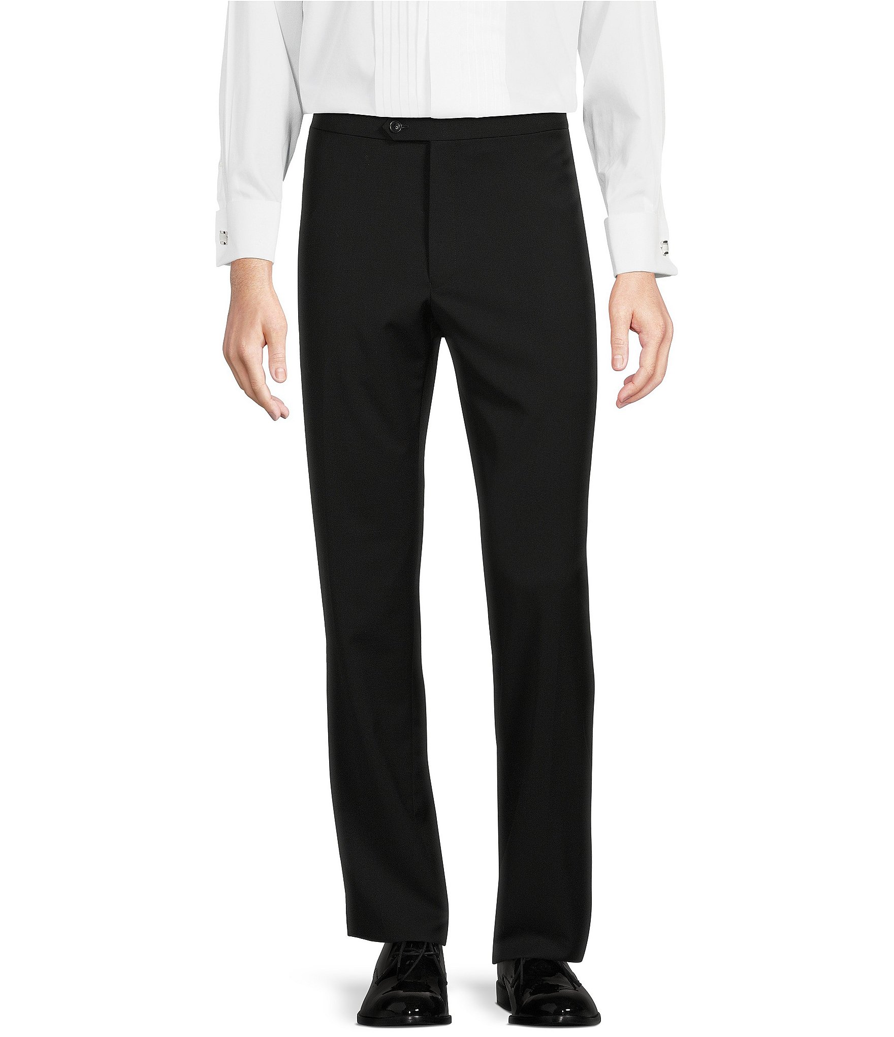 Tre Vero Modern Fit Flat Front Performance Dress Pants