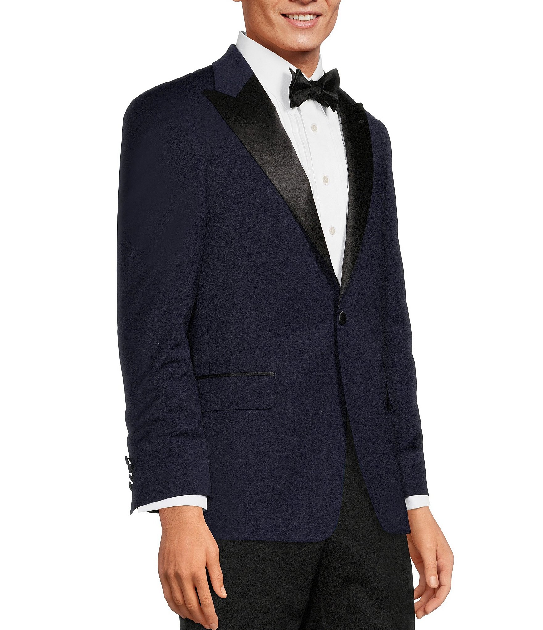Tre Vero Modern Fit Peak Lapel Tuxedo Jacket