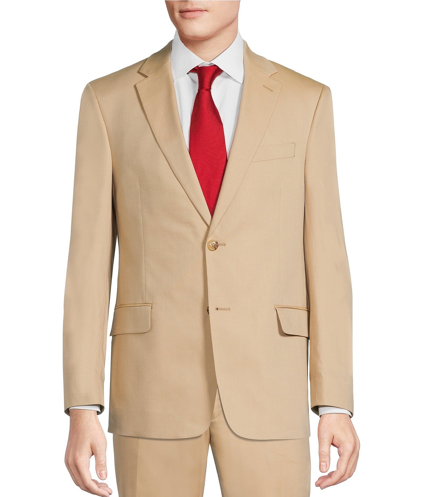 Tre Vero Tan Cotton Suit Jacket | Dillard's