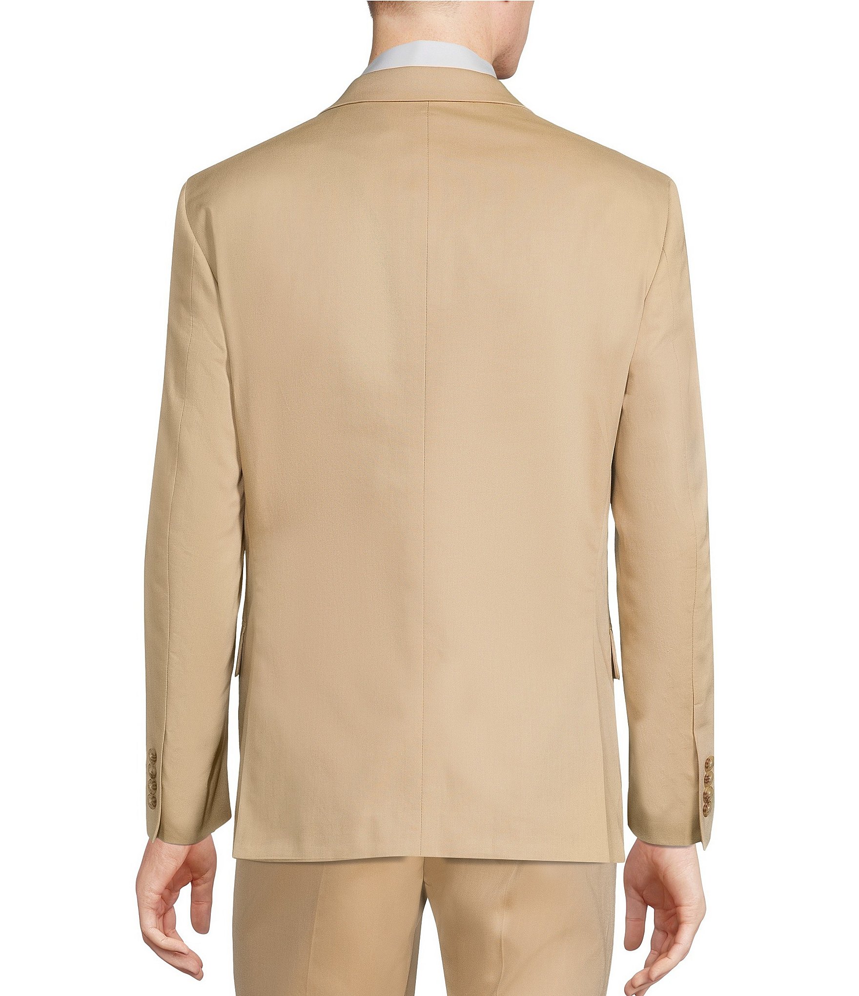 Tre Vero Tan Cotton Suit Jacket