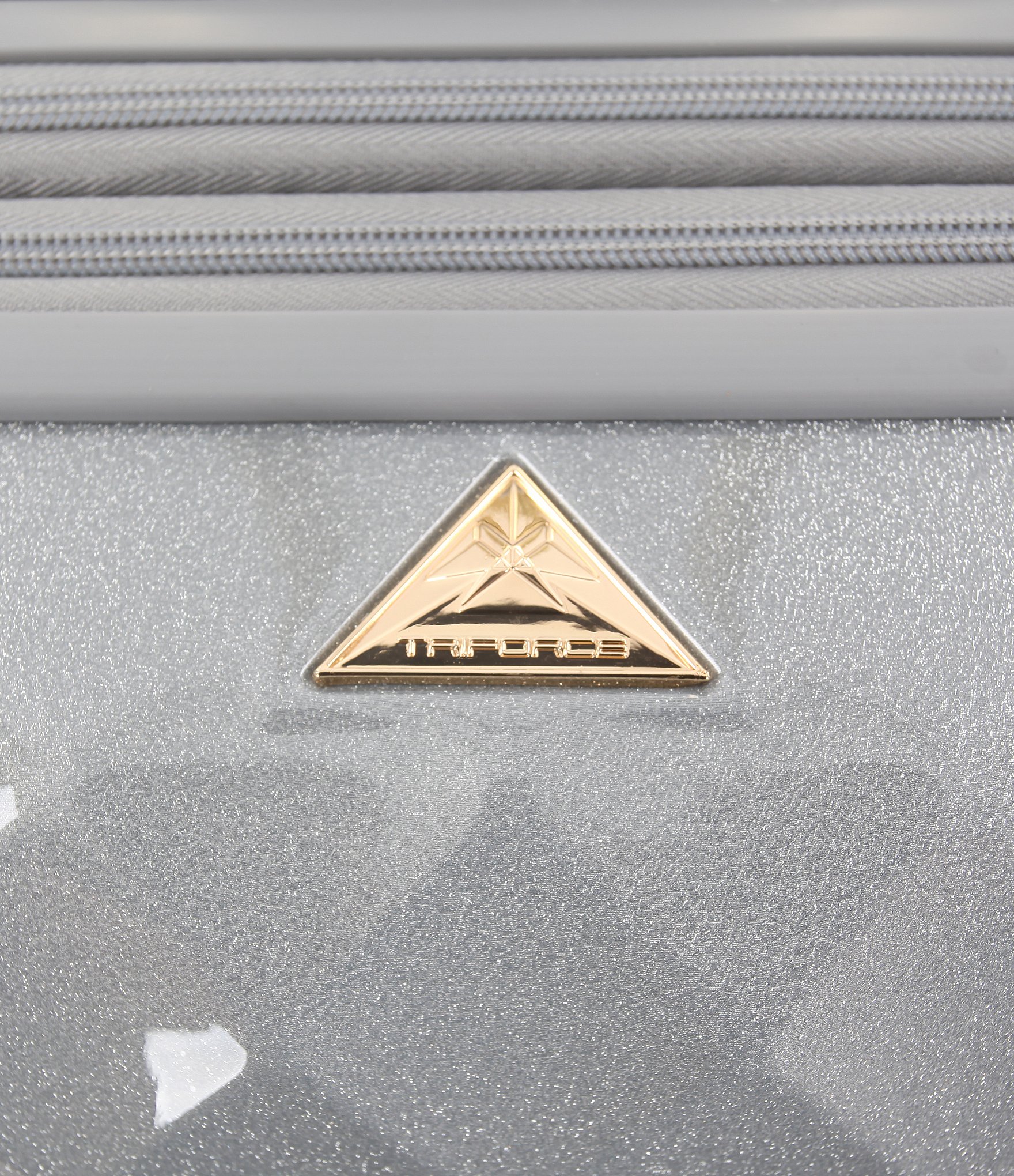 Triforce Cosmopolitan Collection Silver Glitter 22#double; Carry-on Luggage