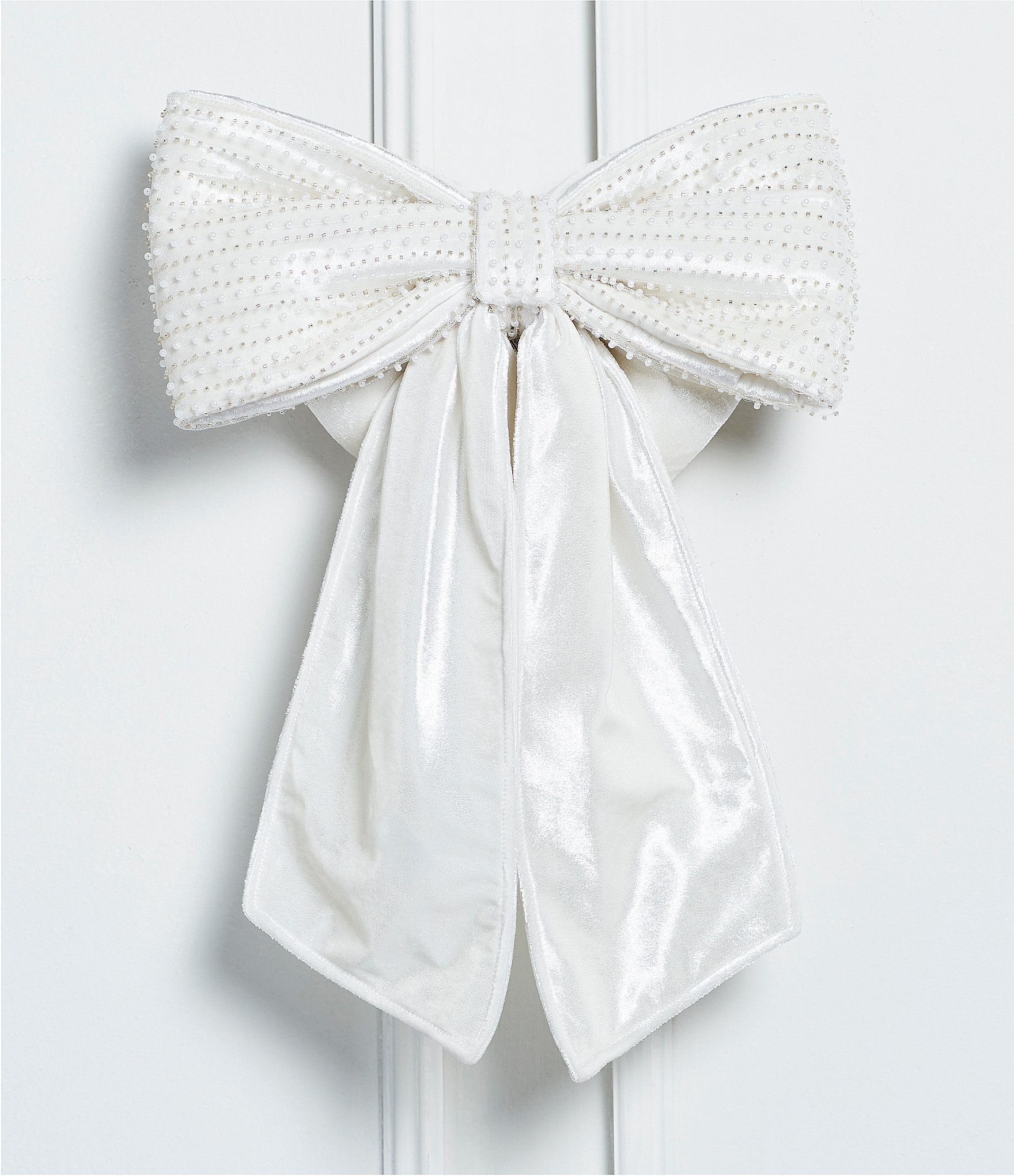 Trimsetter An Elegant Affair Collection Pearl Embellished Bow Hanging Wall Decor