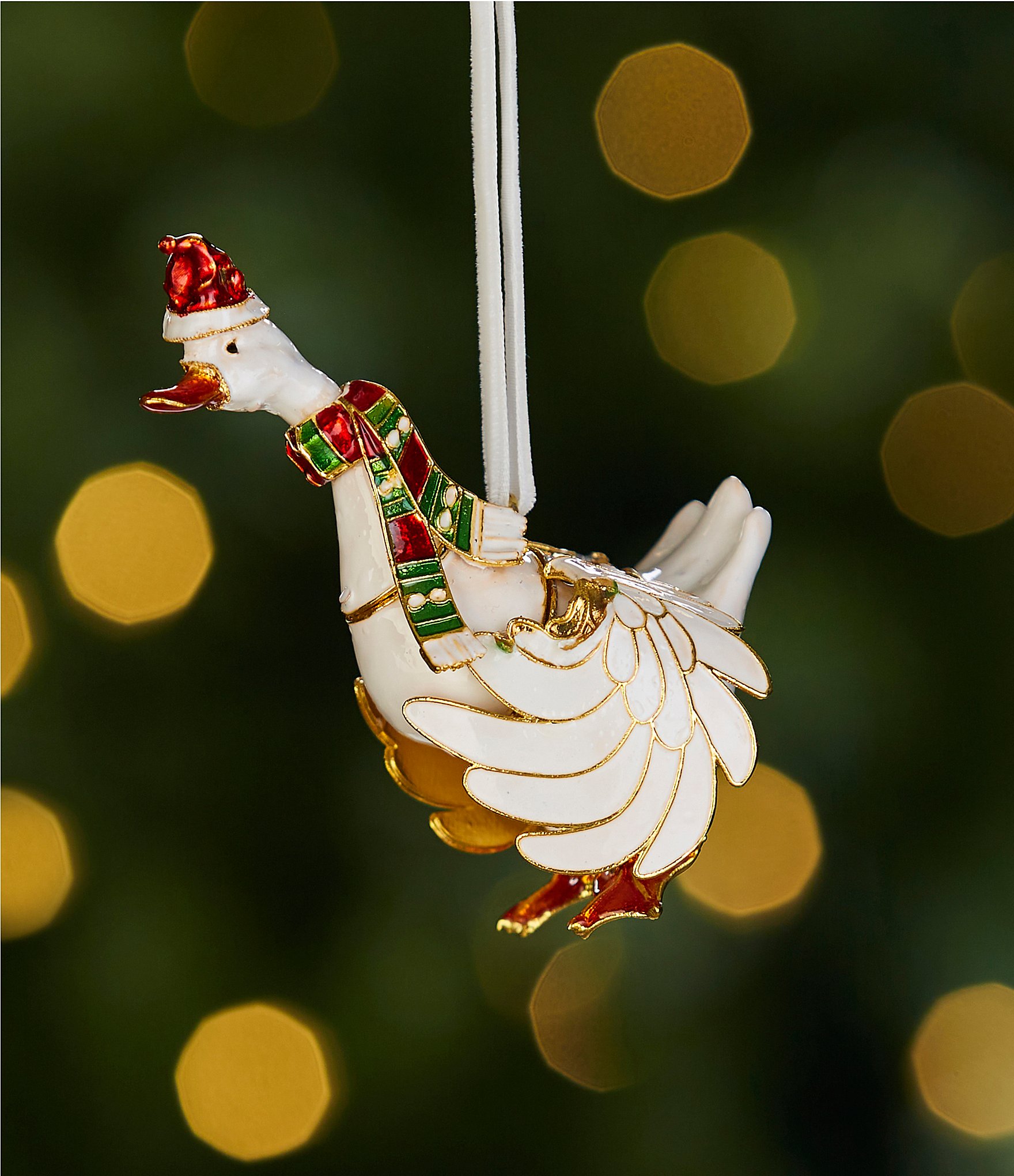 Trimsetter Cloisonne Collection Holiday Goose Ornament