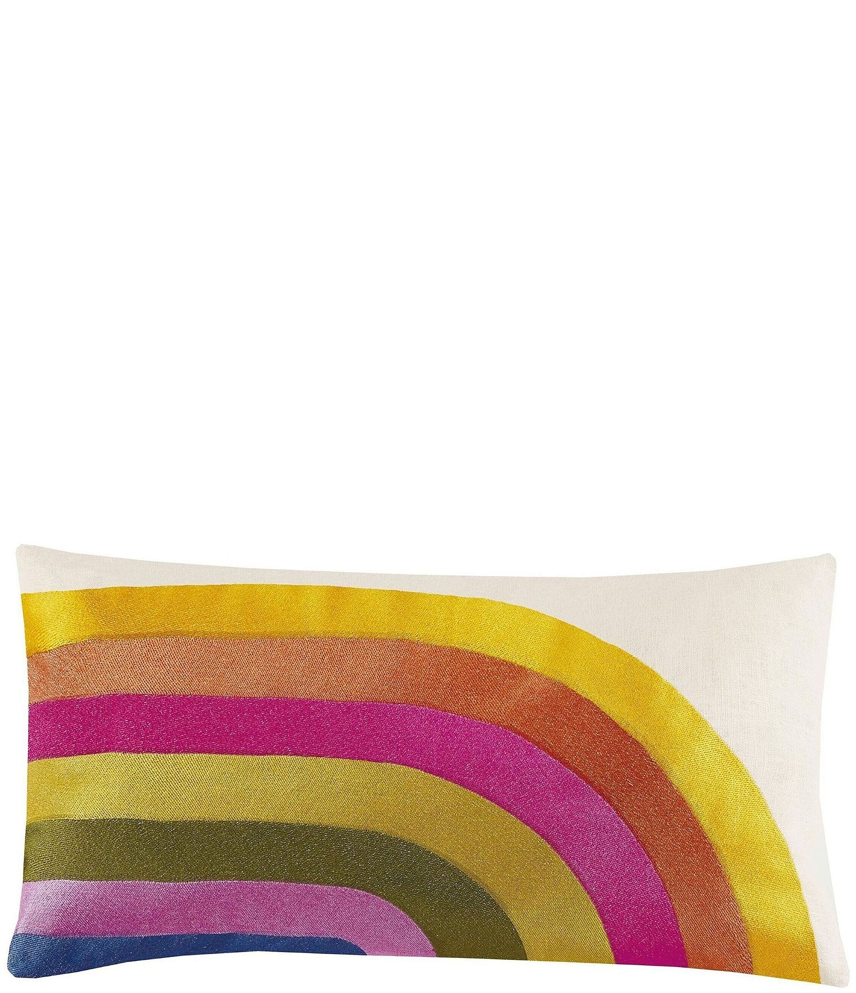 Multi colored lumbar pillow best sale