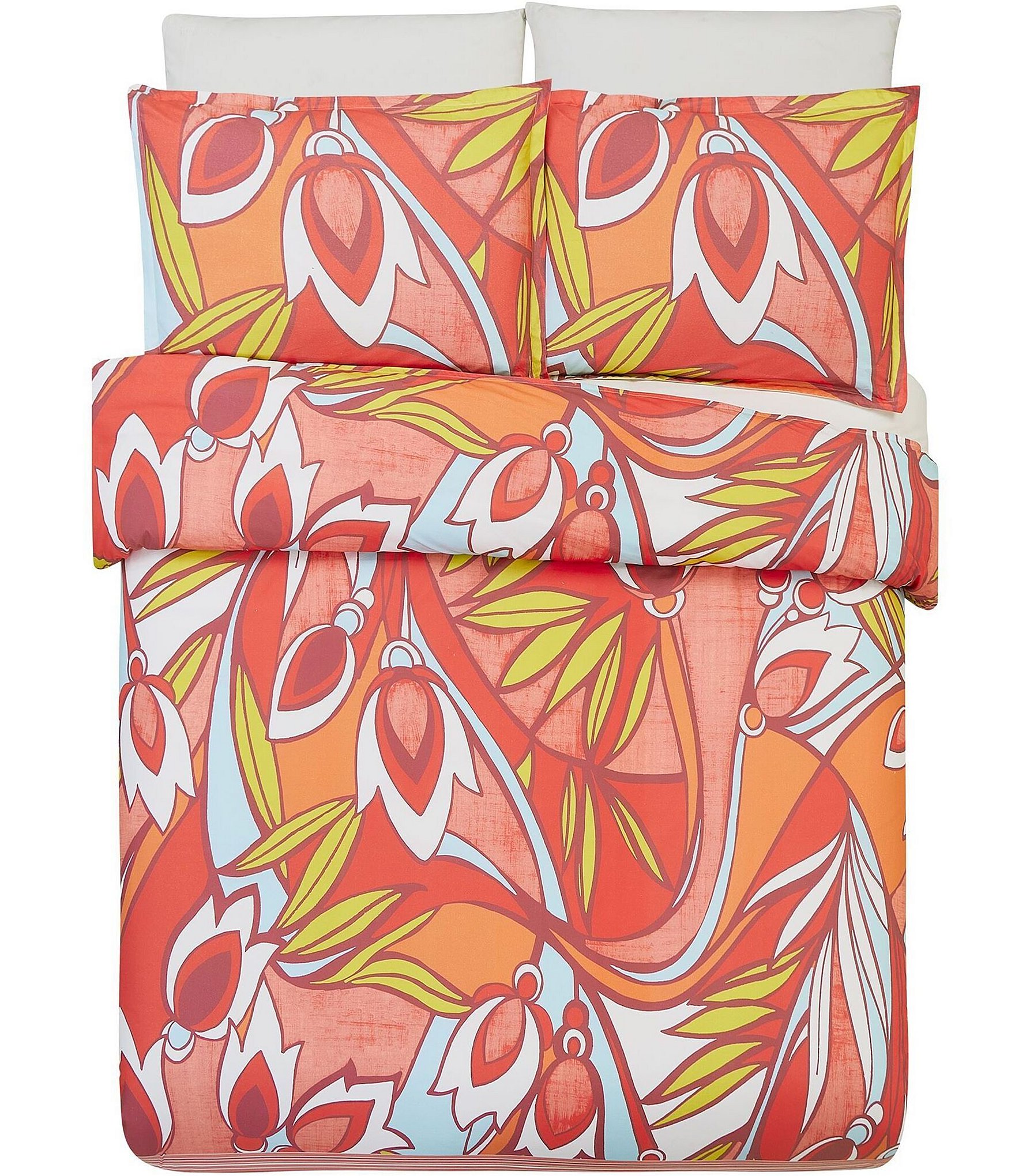 Trina Turk Fall Foliage Printed Duvet Cover Mini Set