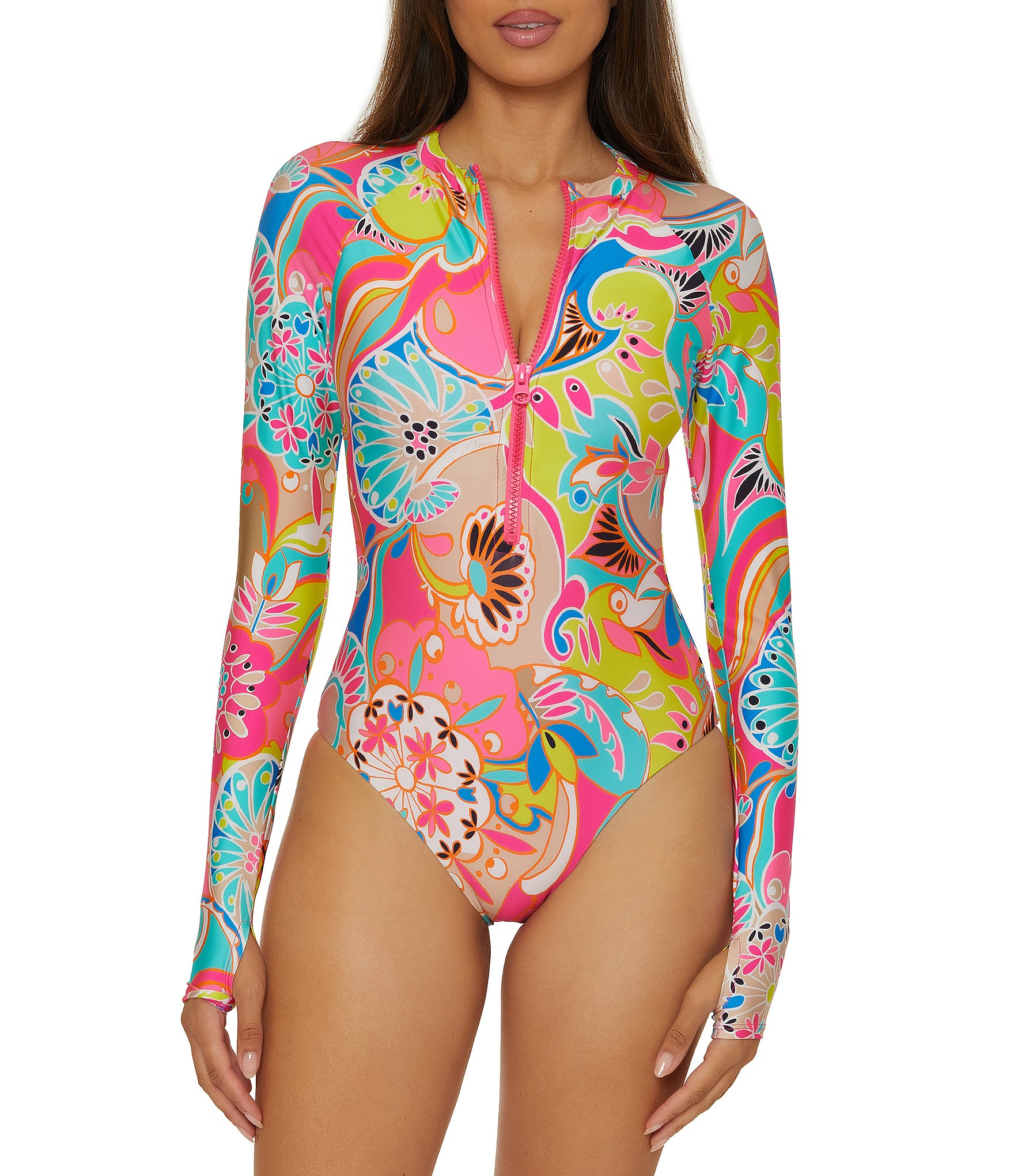 Trina Turk Venus Abstract High Neck Paddle One Piece Trina Turk Venus Abstract High Neck Paddle One Piece
