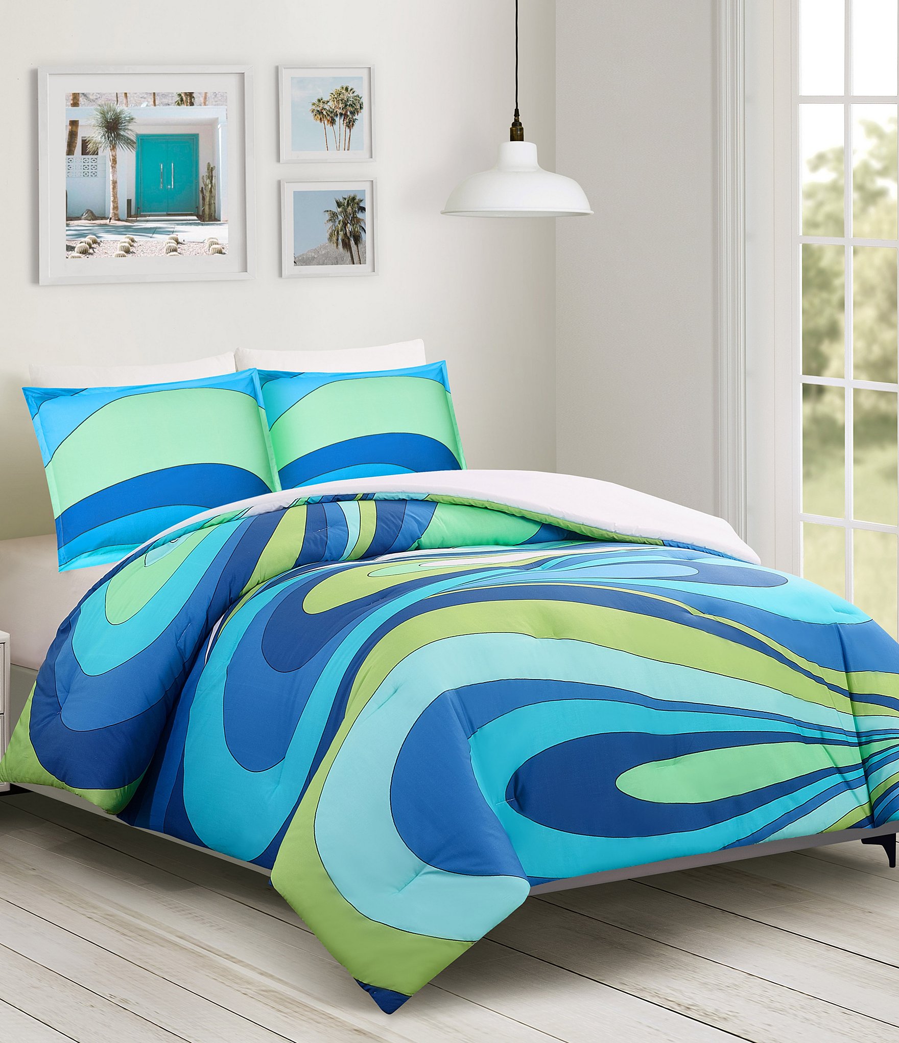 Trina Turk Wynwood Wave Print Comforter Mini Set