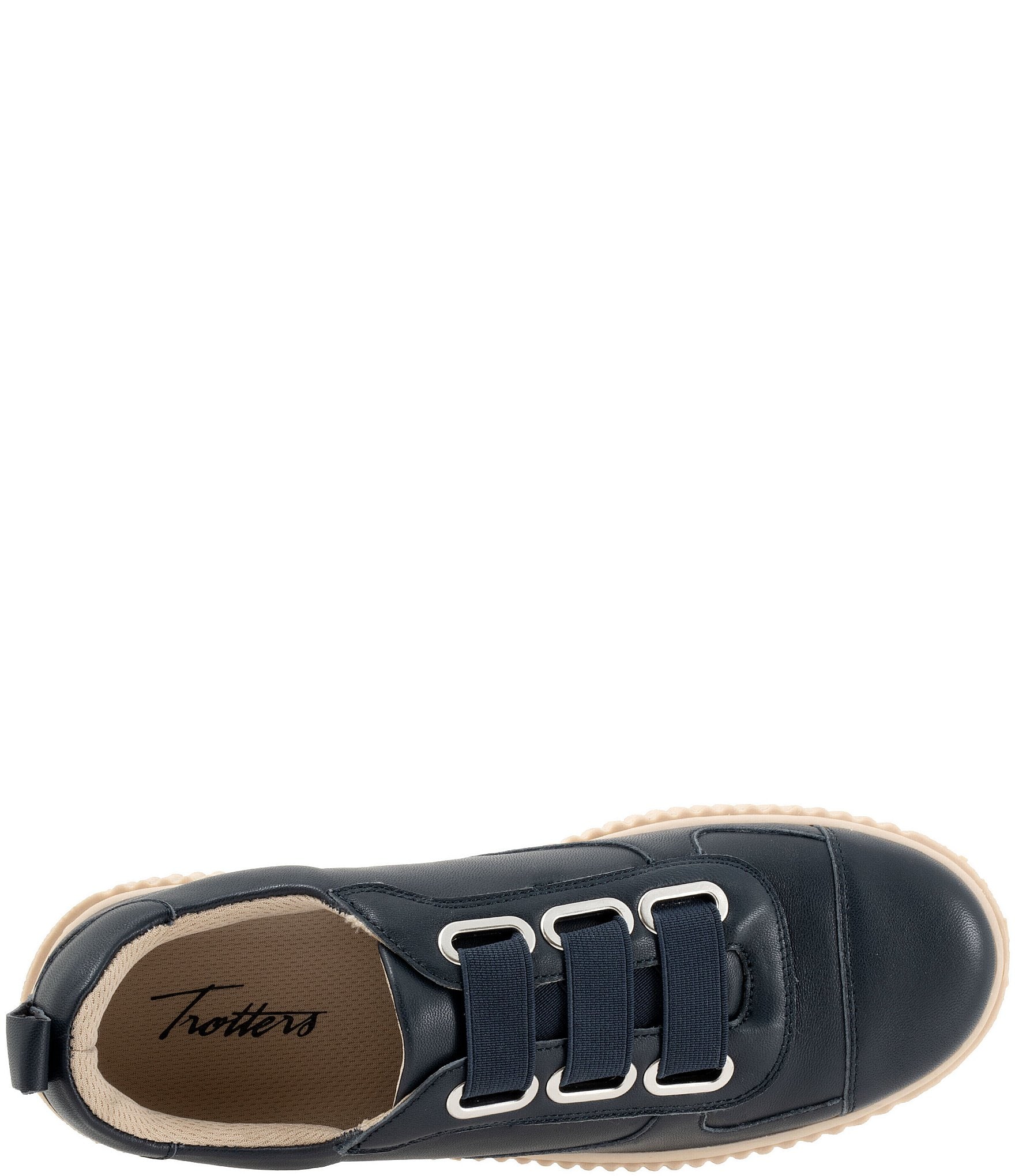 Trotters Bliss Leather Slip On Platform Sneakers