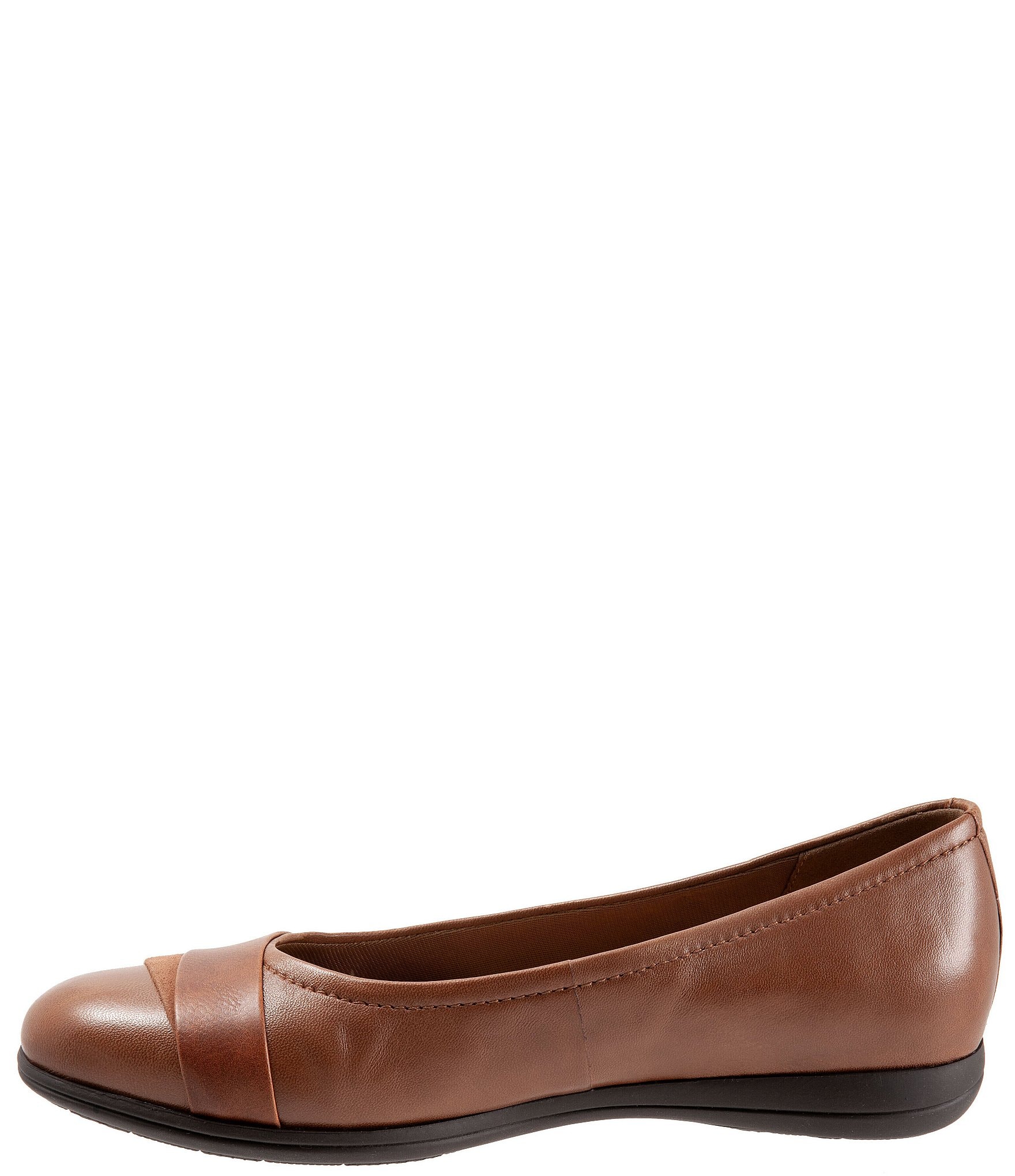 Trotters Danni Leather And Suede Flats