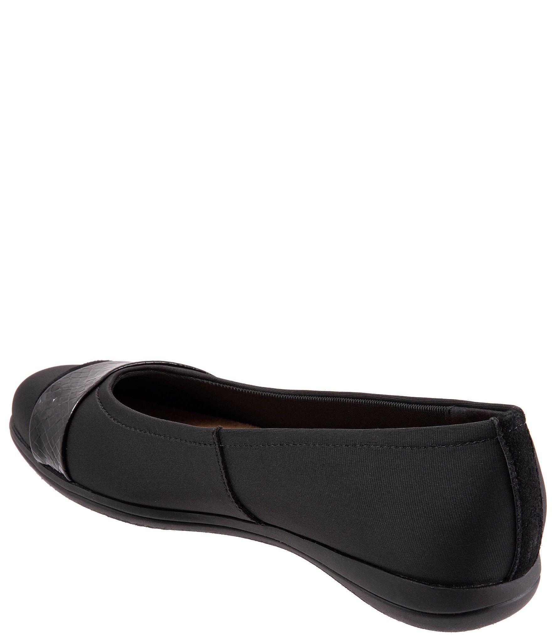 Trotters Danni Microfiber and Leather Flats