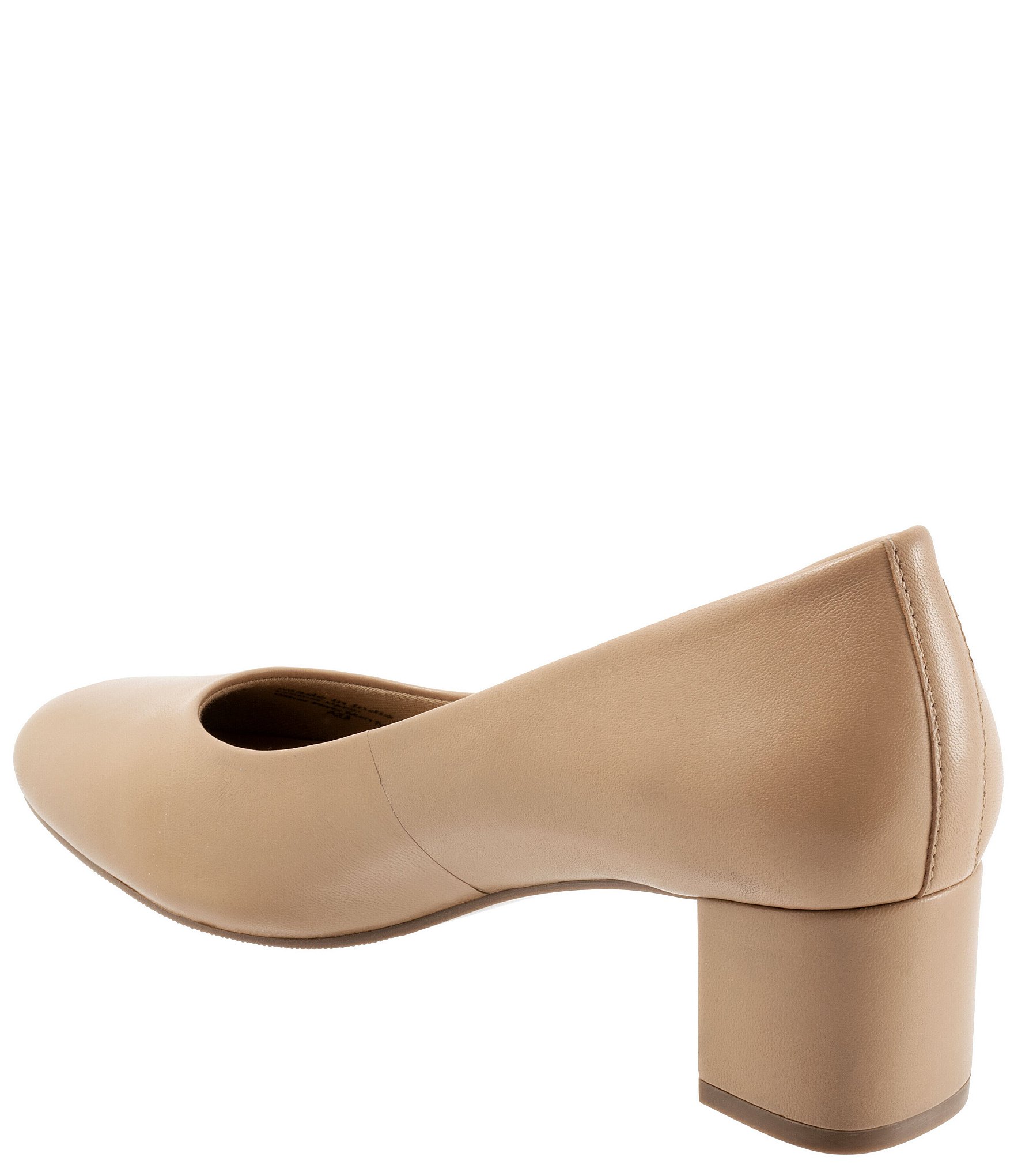 Trotters Daria Leather Block Heel Pumps