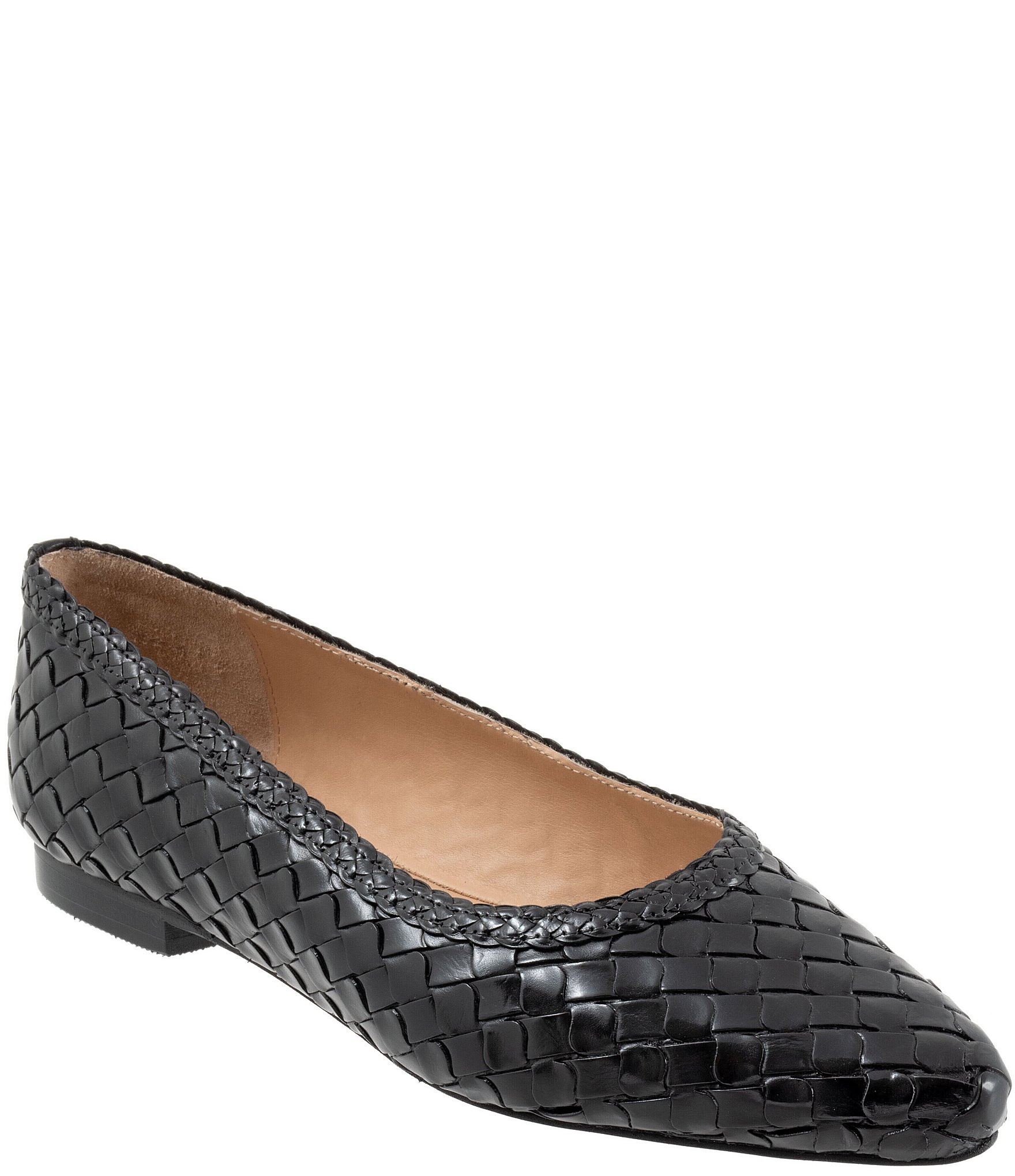 Trotters Emmie Woven Leather Flats | Dillard's