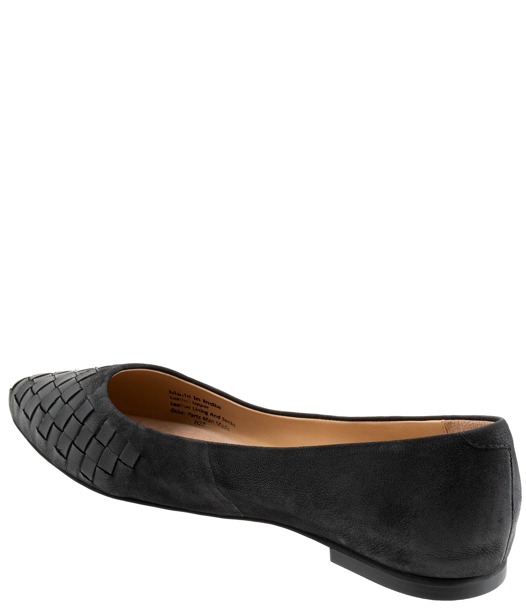 Trotters Estee Woven Nubuck Suede Flats