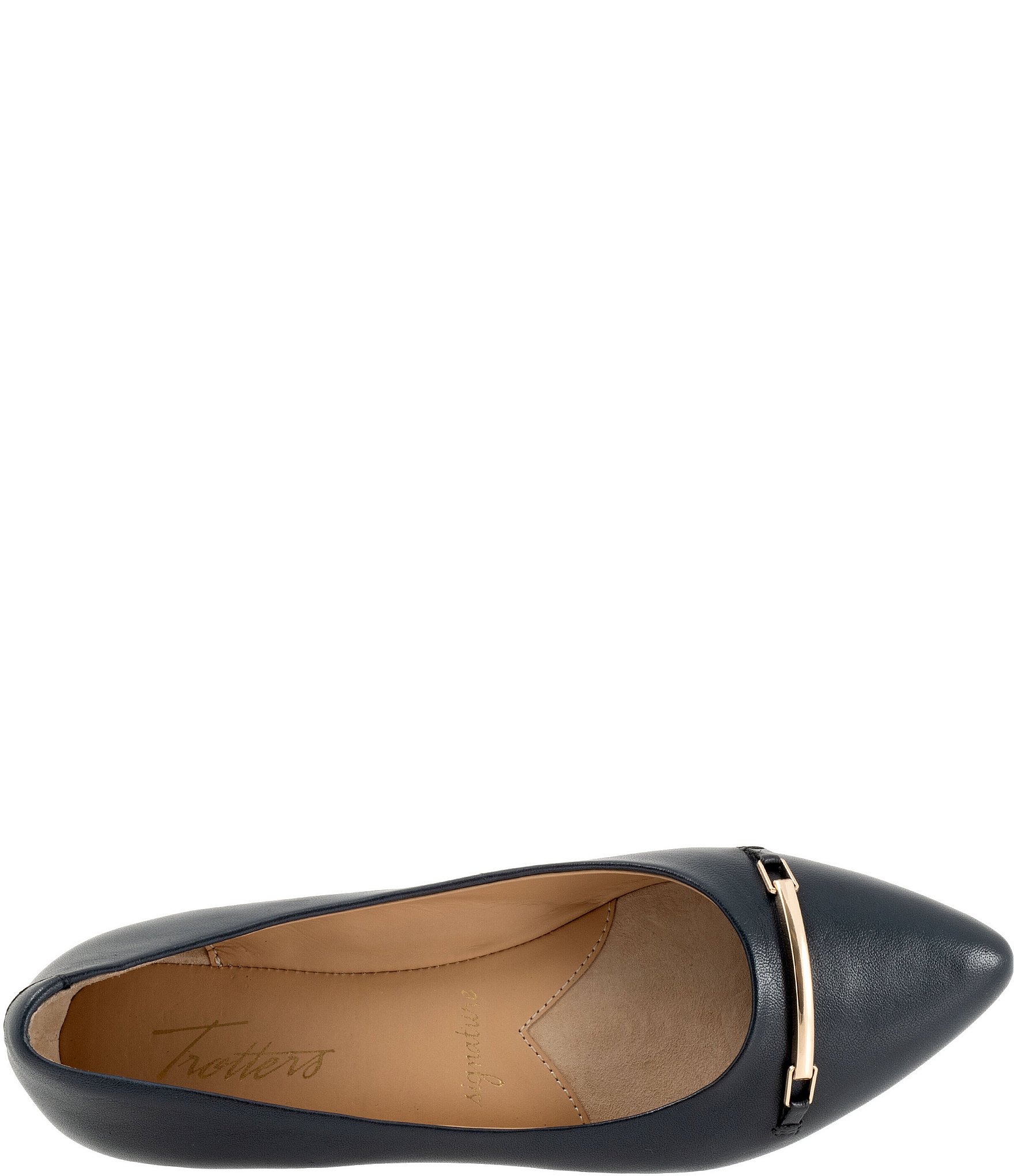 Trotters Everly Leather Pointed Toe Flats