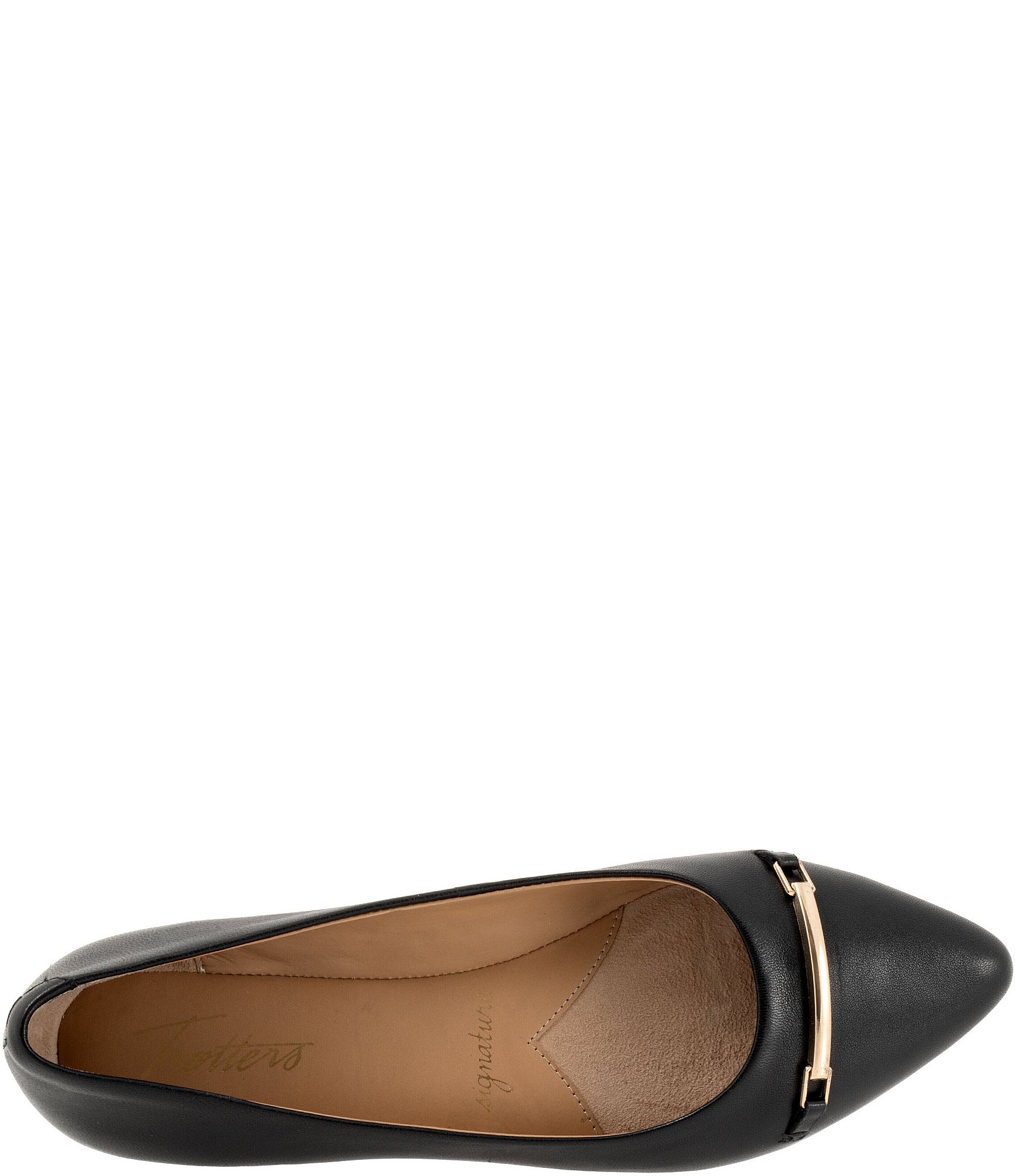 Trotters Everly Leather Pointed Toe Flats