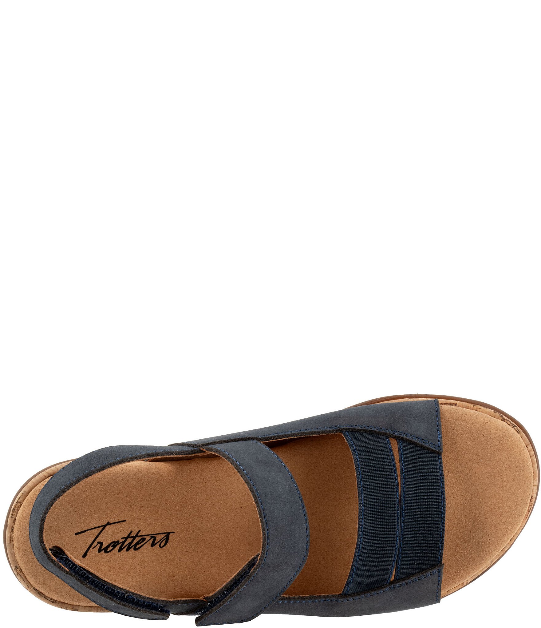 Trotters Gemini Nubuck Suede Adjustable Sandals
