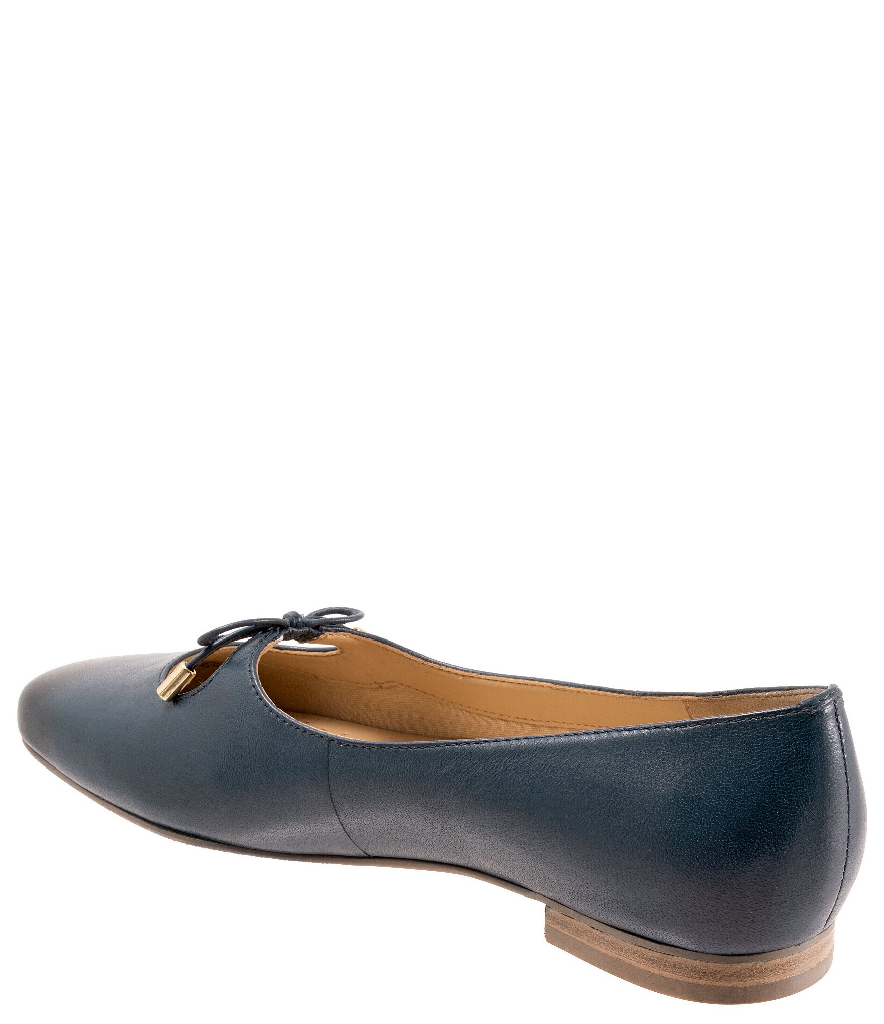 Trotters Honesty Leather Keyhole Bow Flats