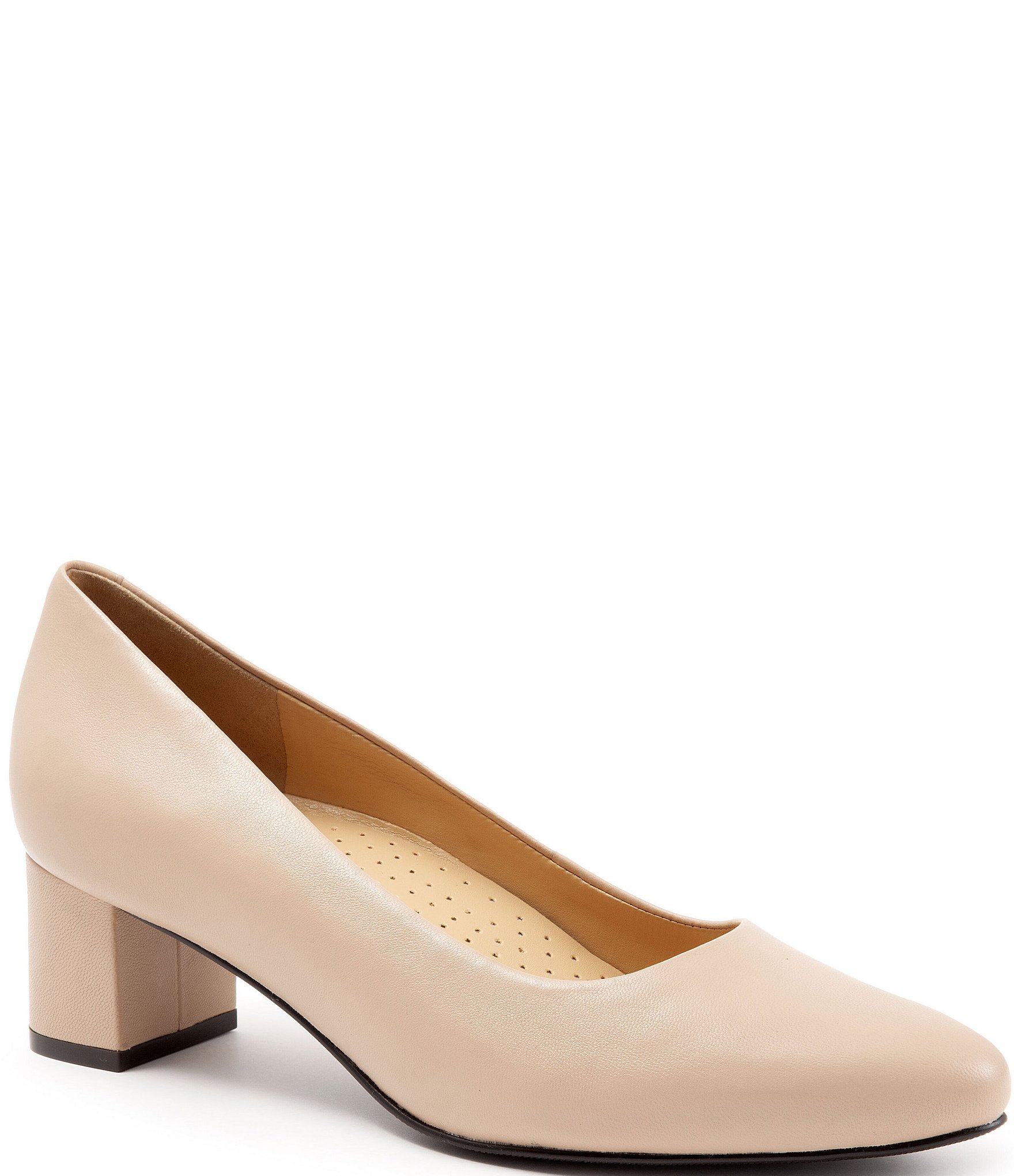 Wide width nude store shoes