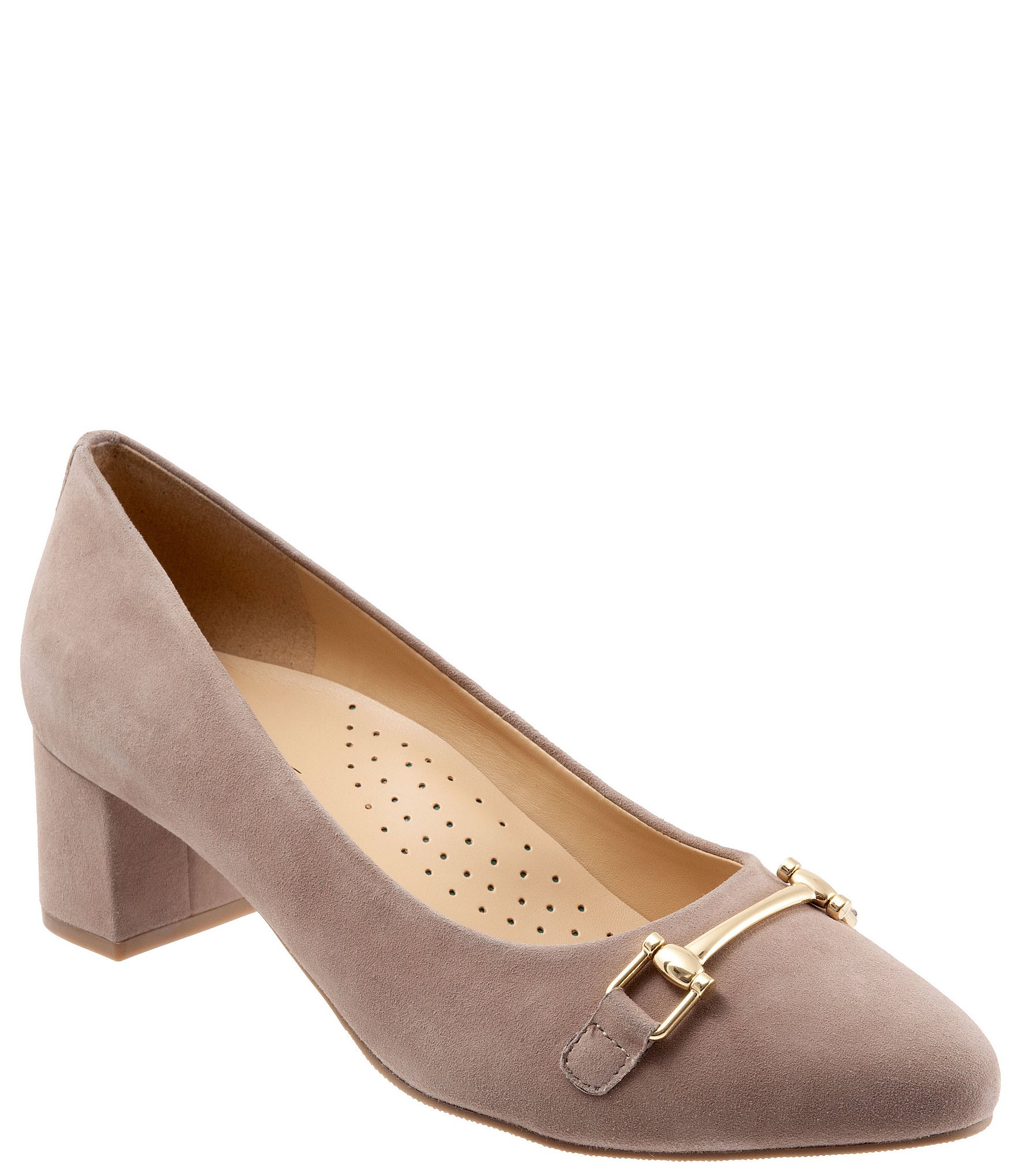 Trotters Kenzie Suede Bit Buckle Pumps | Dillard's