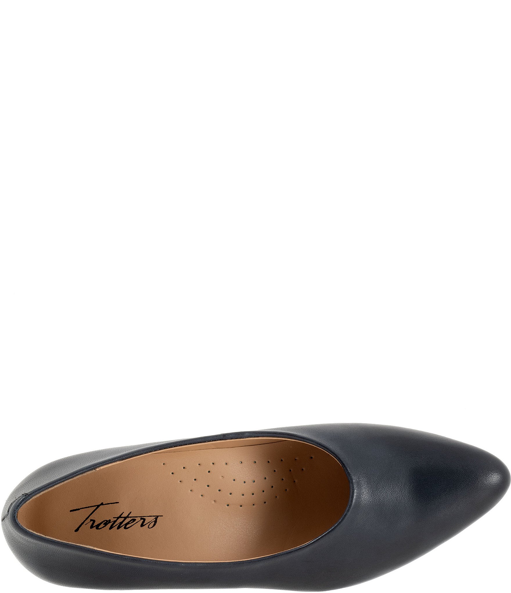 Trotters Kimber Leather Kitten Heel Pumps