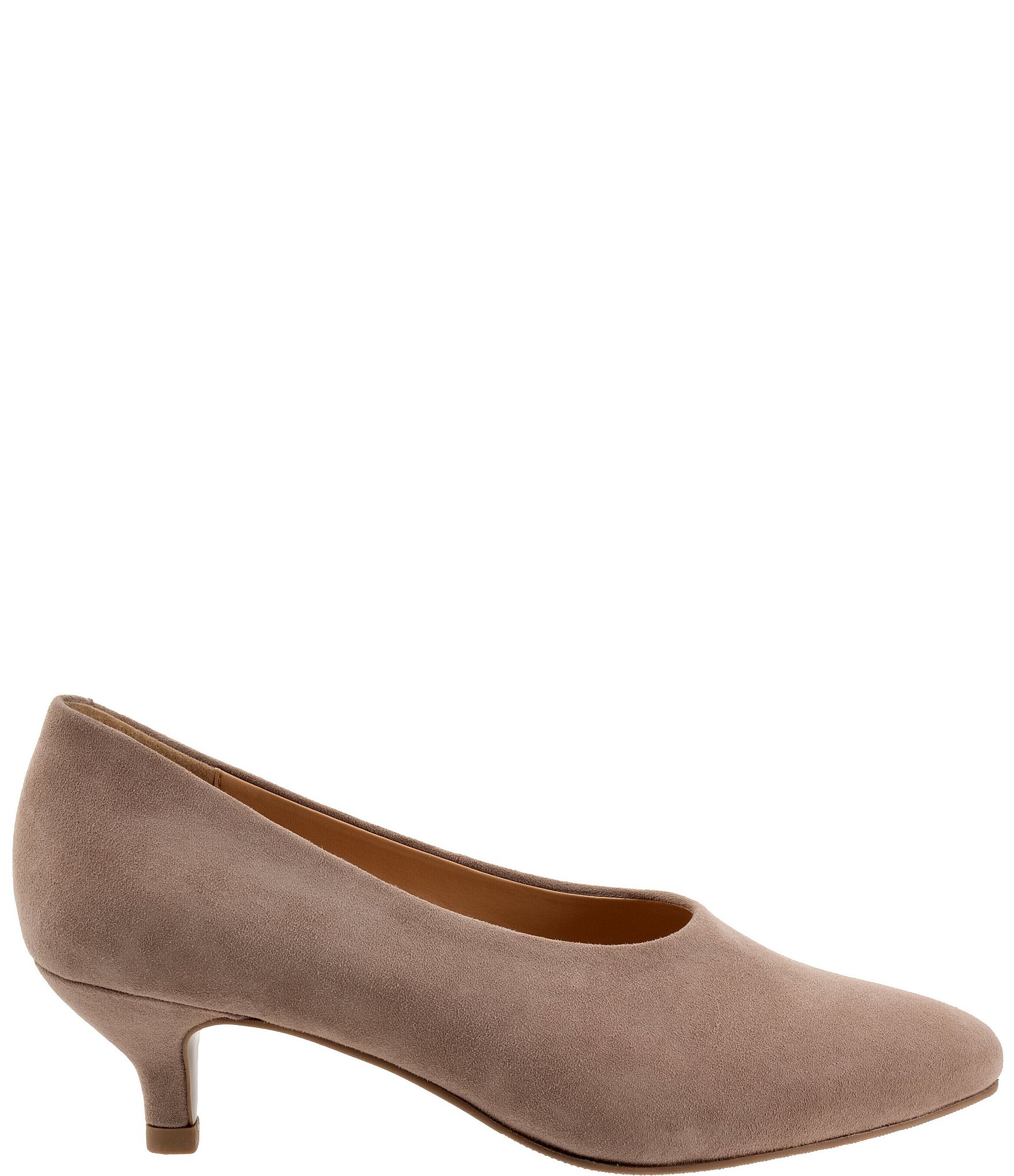 Trotters Kimber Suede Kitten Heel Pumps