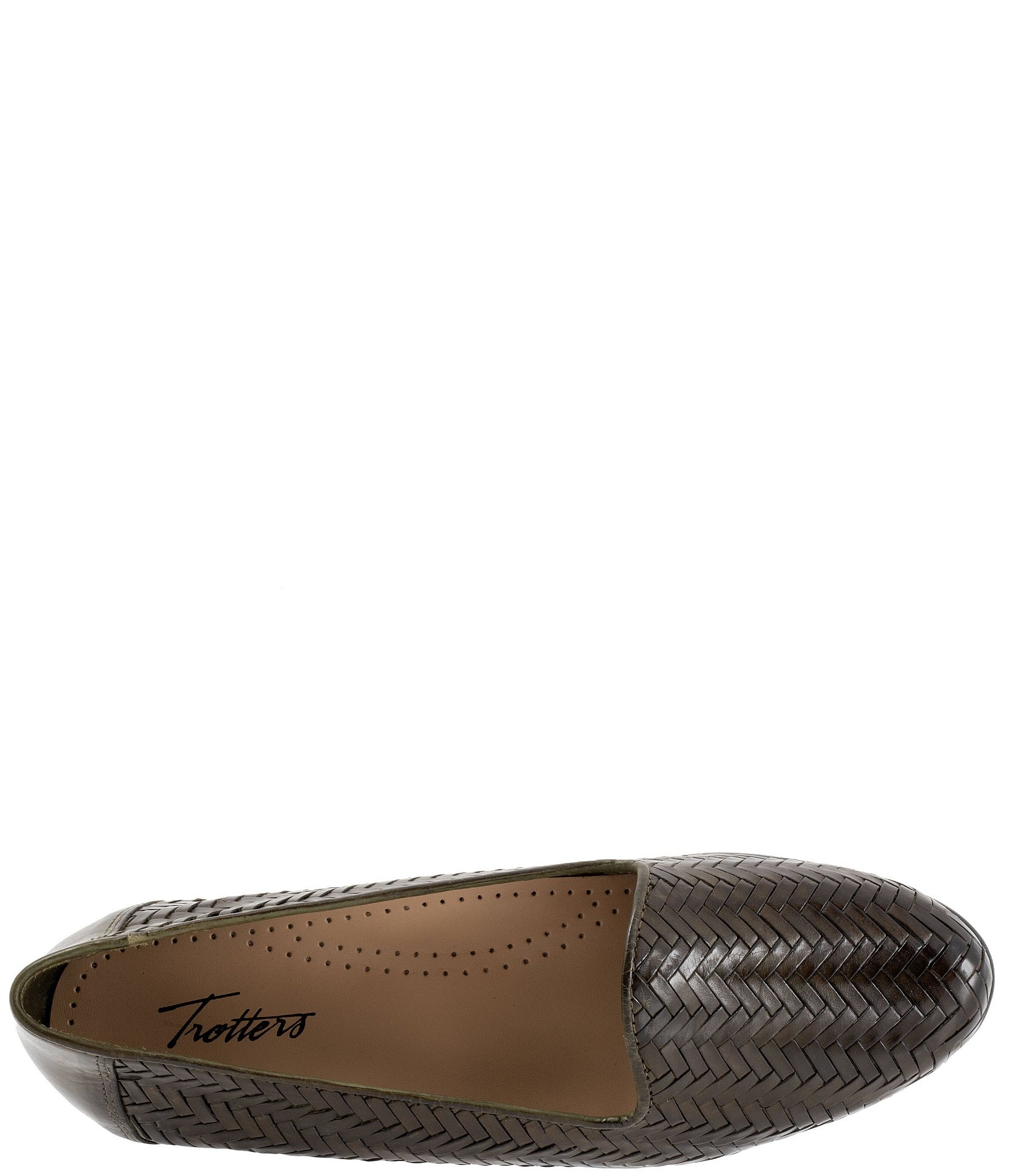 Trotters Liz III Woven Leather Slip-On Loafers