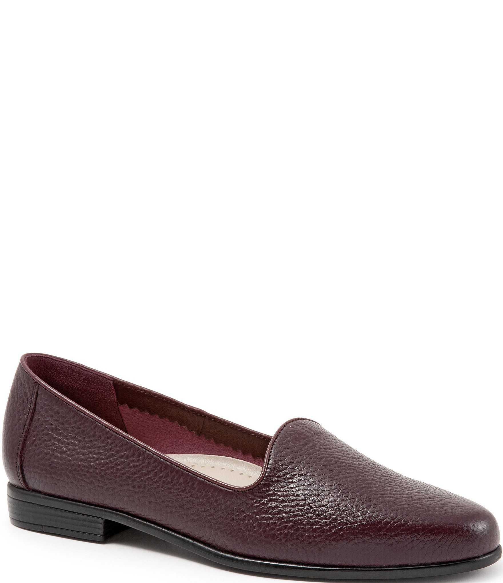 burgundy wide width shoes