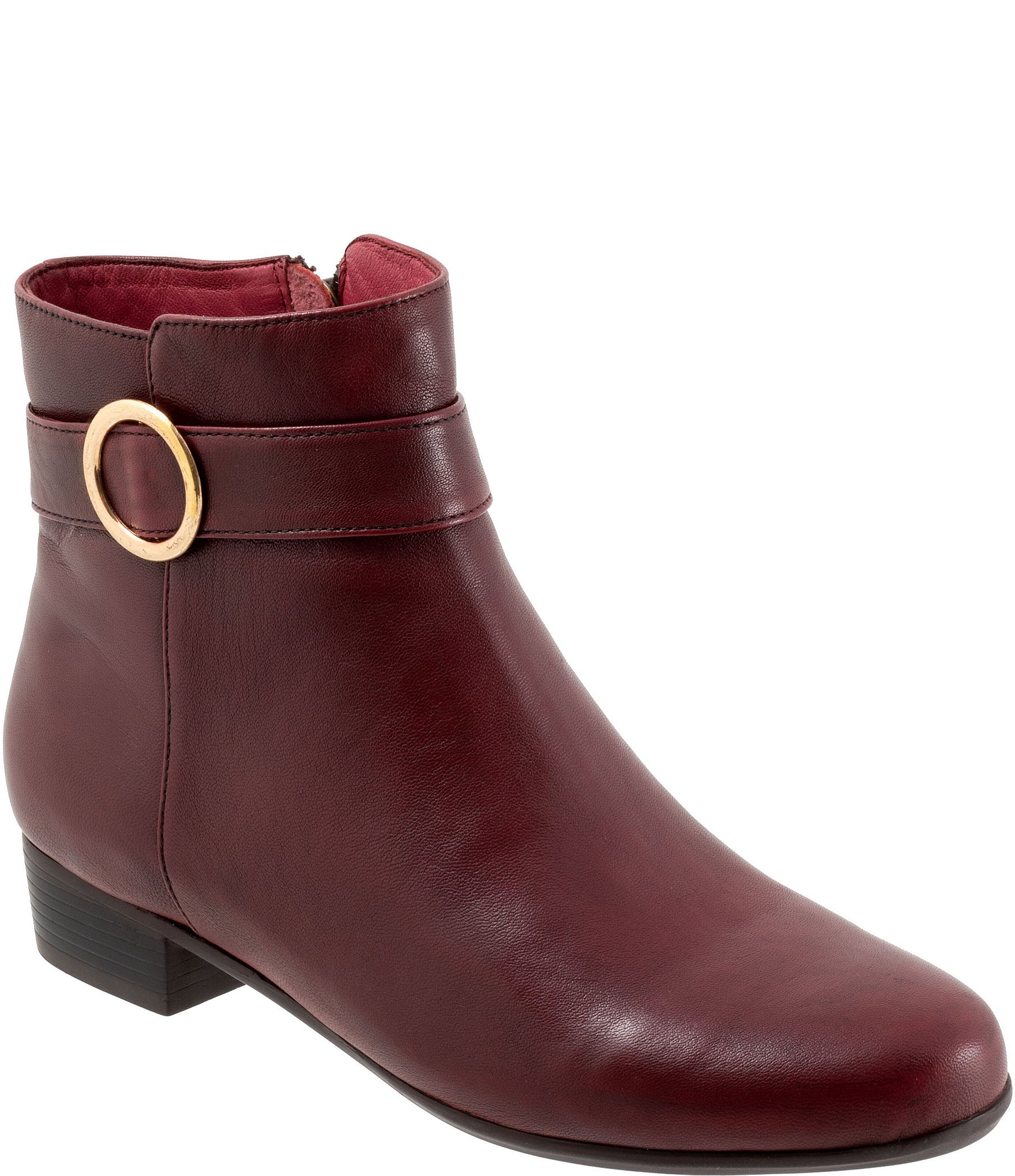 Trotters Melody Leather Hardware Detail Booties