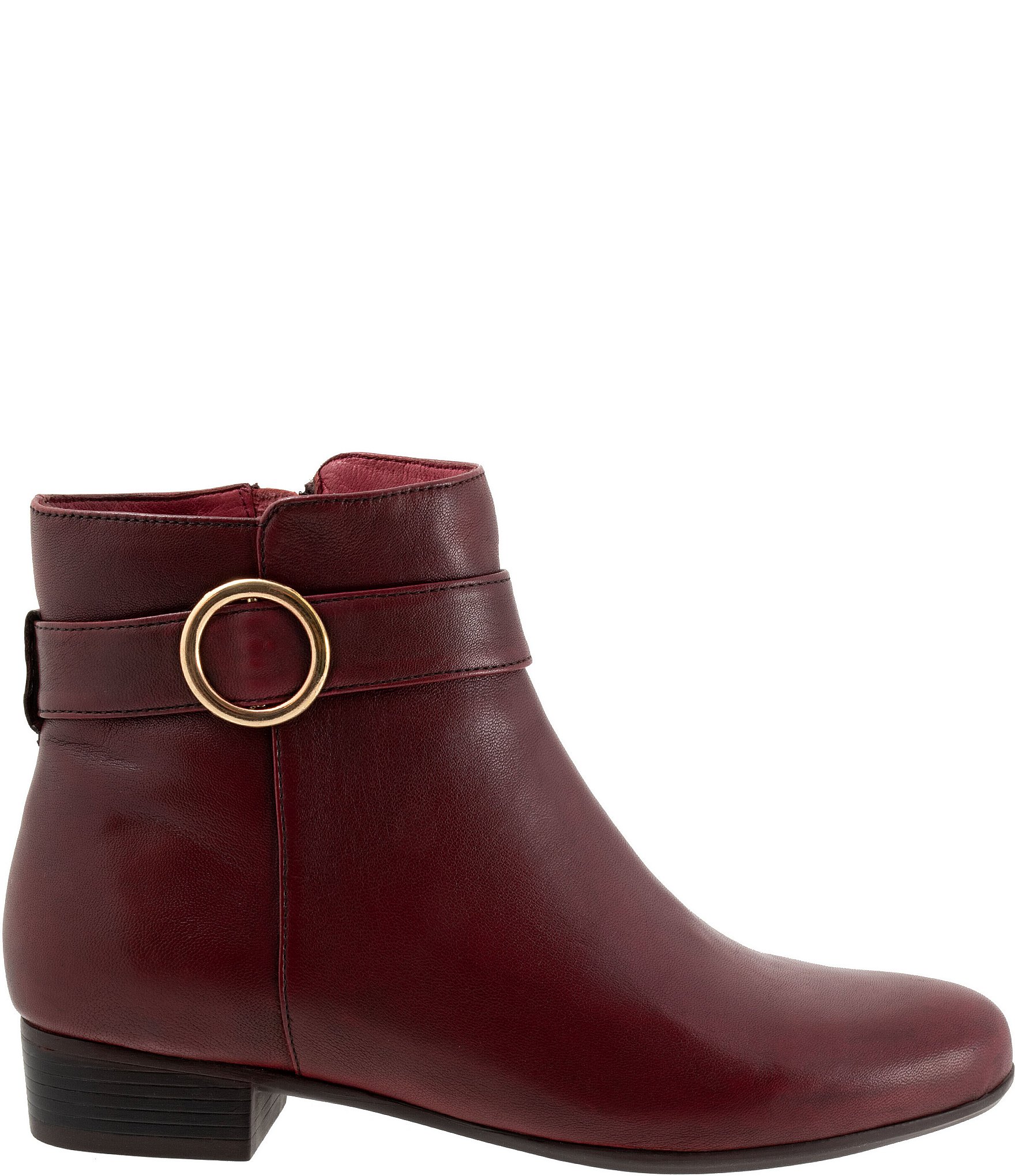 Trotters Melody Leather Hardware Detail Booties