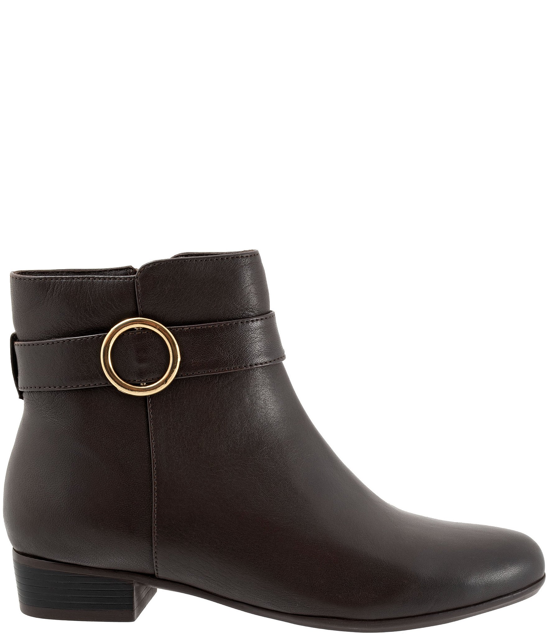 Trotters Melody Leather Hardware Detail Booties