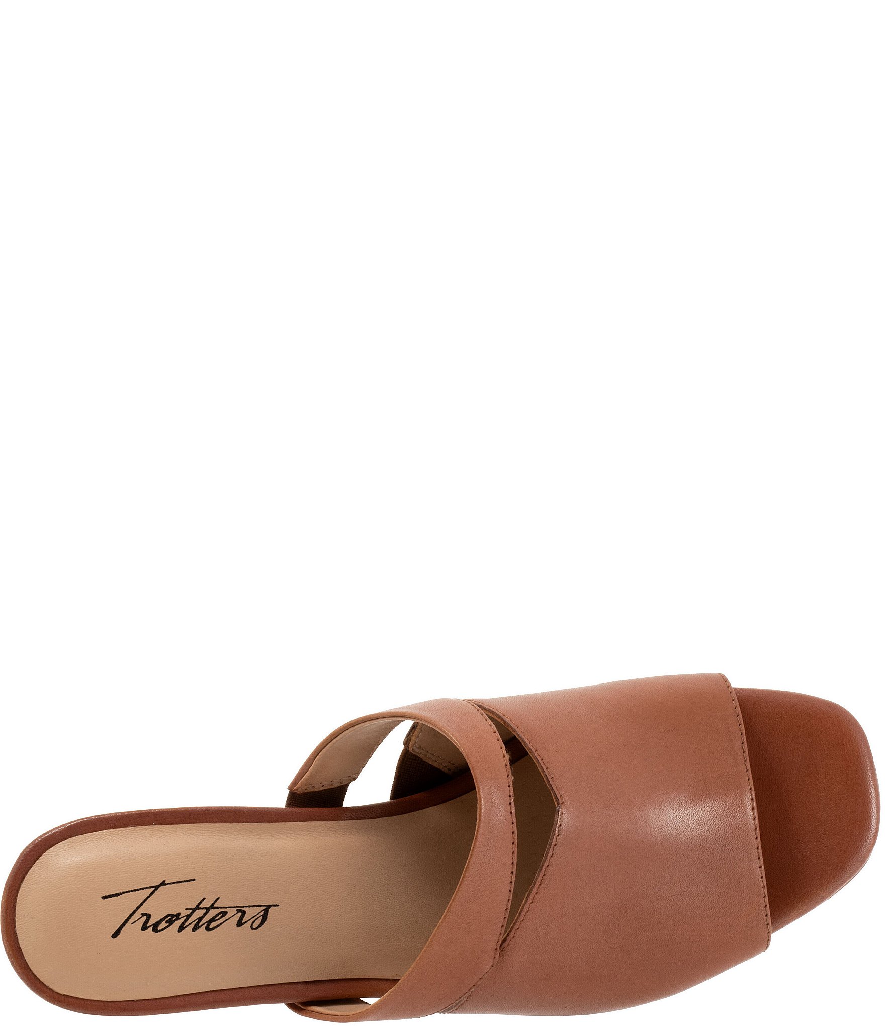 Trotters Ninette Leather Kitten Heel Slides