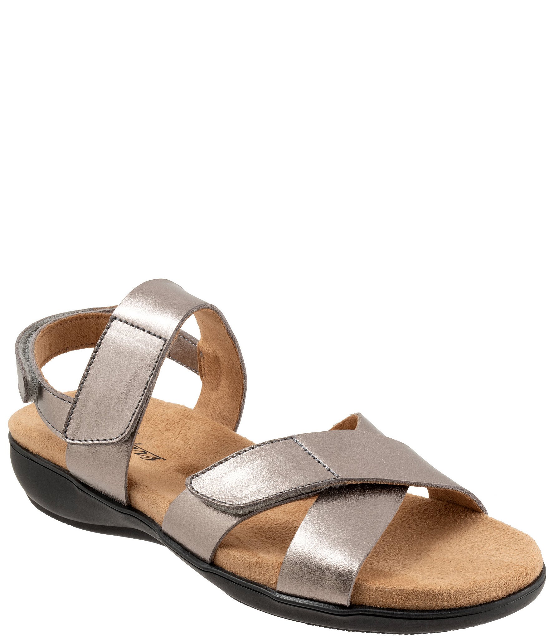 knee length dresses for ladies SWIFT90 Lattice Front Platform Sandal in Pewter