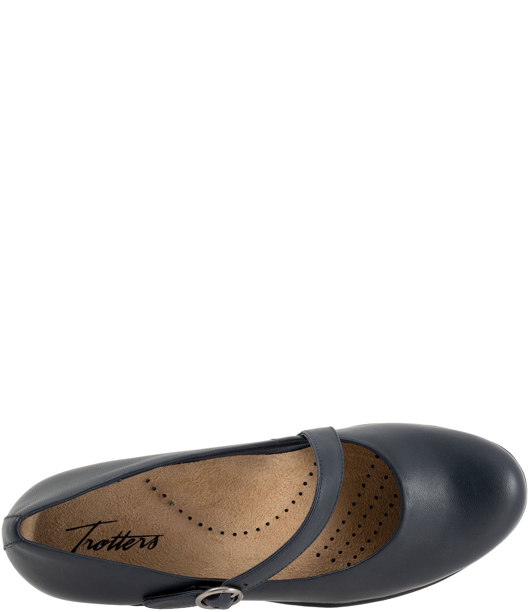 Trotters Rochelle Leather Asymmetrical Mary Janes