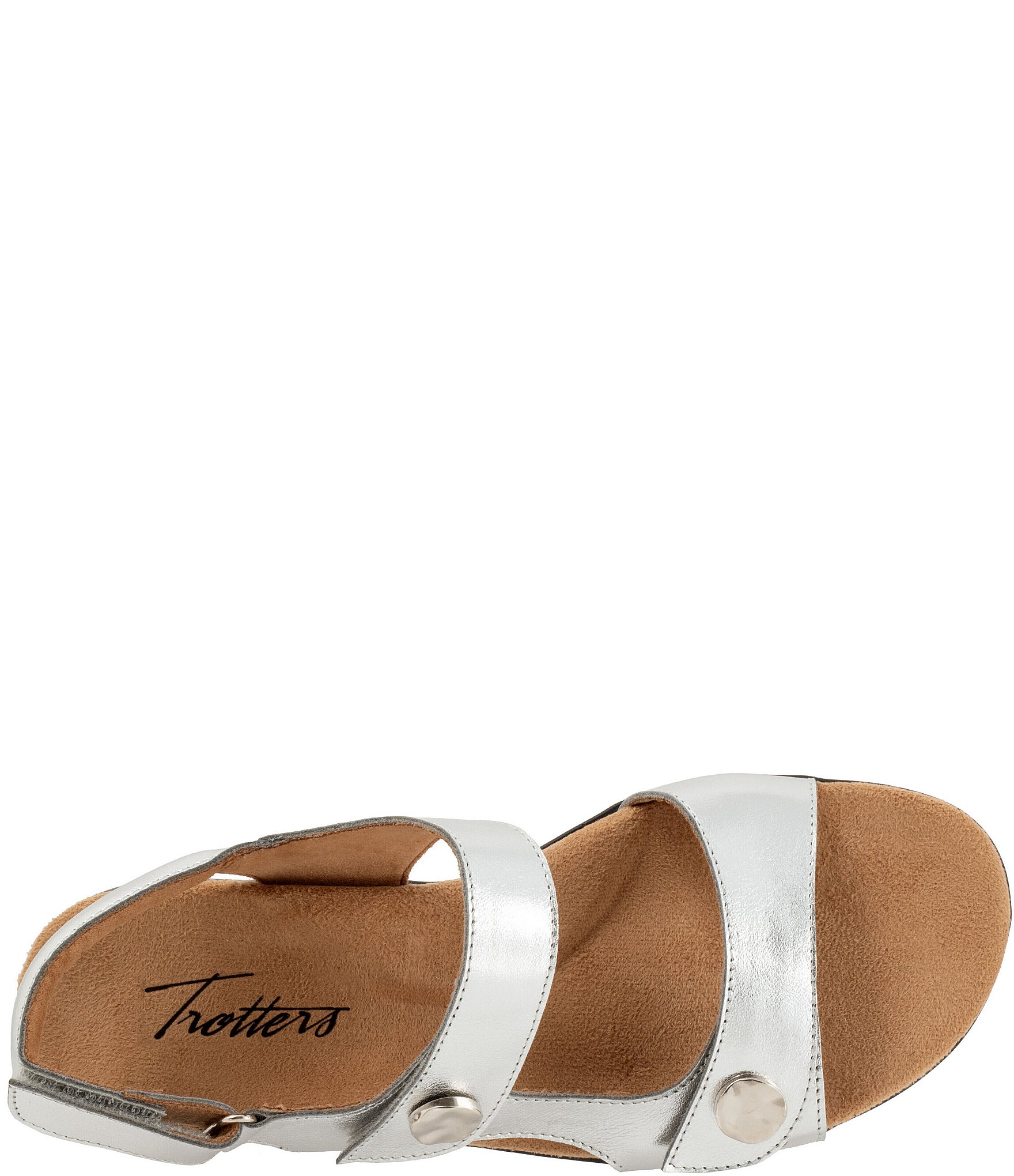 Trotters Romi Metallic Leather Sandals