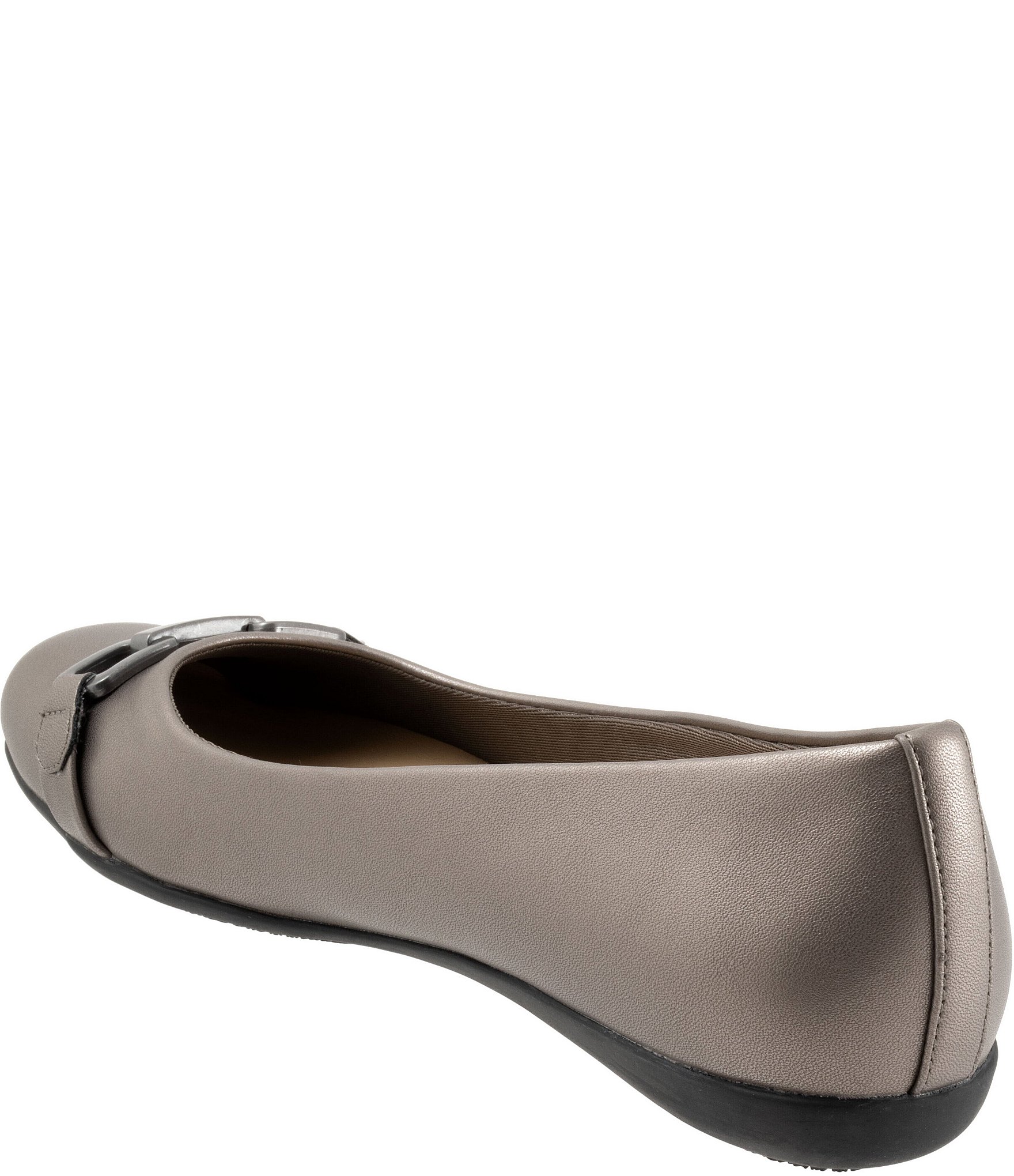 Trotters Sadie Square Toe Bit Buckle Flats