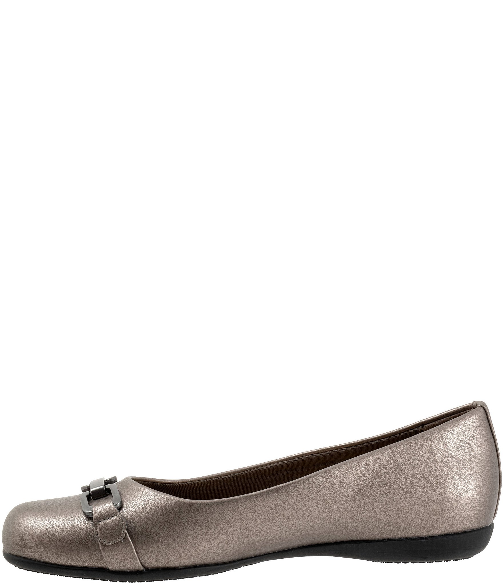 Trotters Sadie Square Toe Bit Buckle Flats