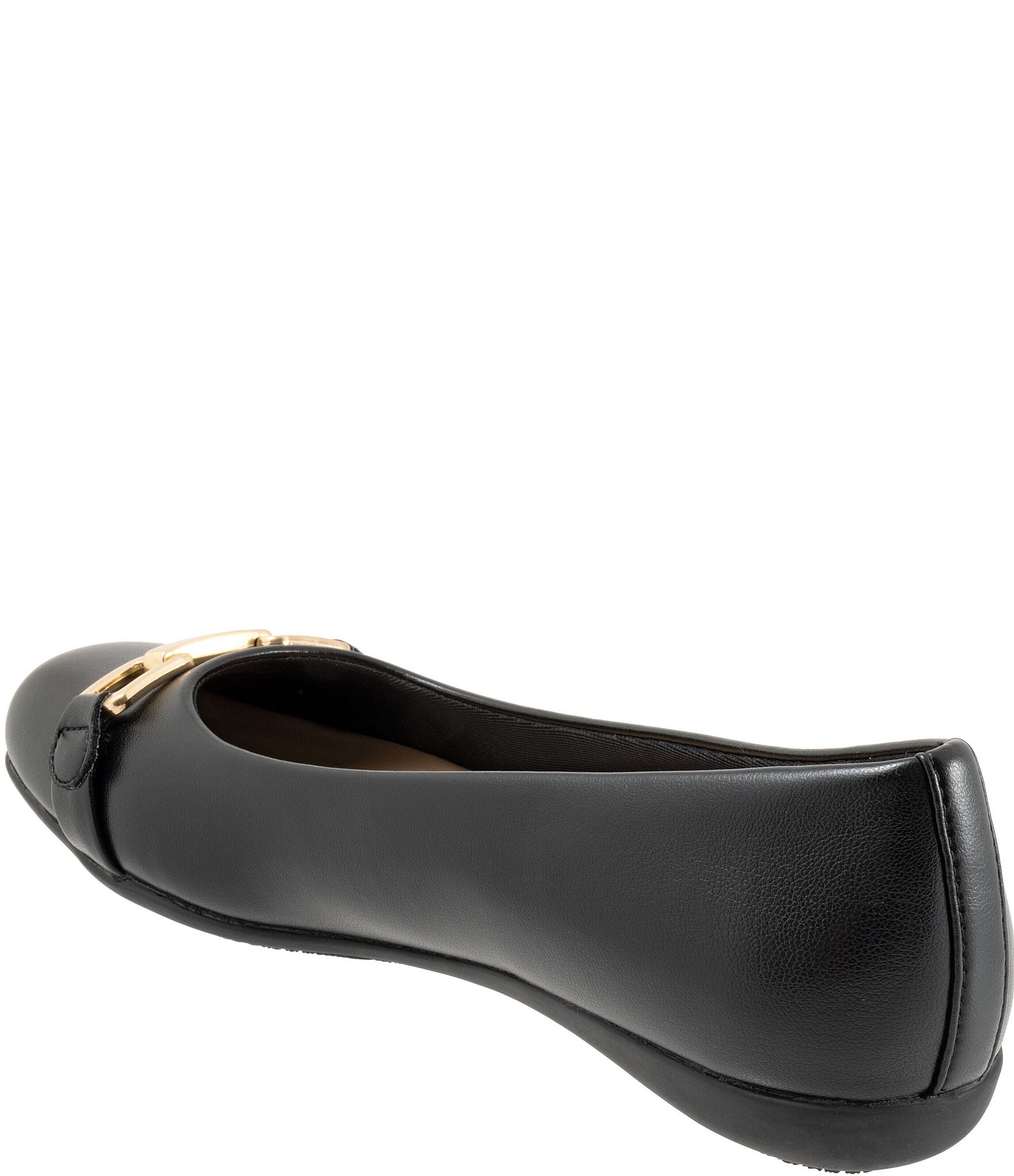 Trotters Sadie Square Toe Bit Buckle Flats