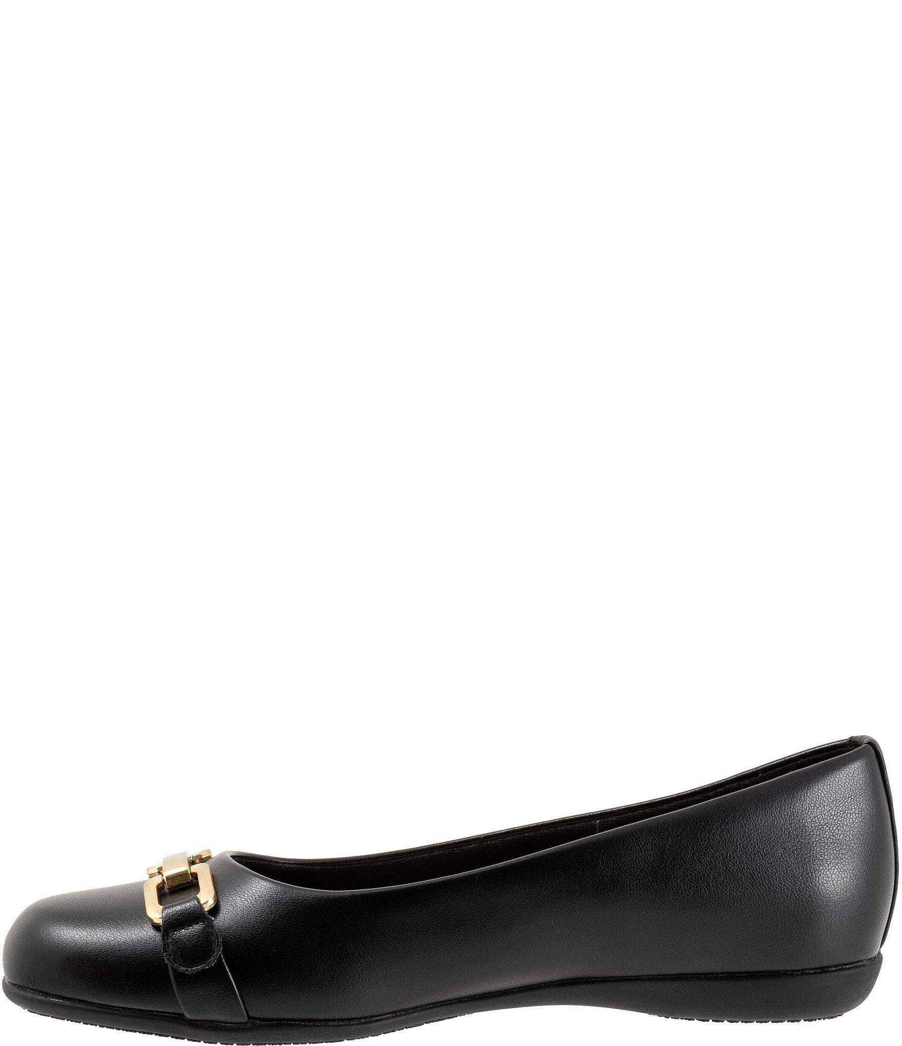 Trotters Sadie Square Toe Bit Buckle Flats