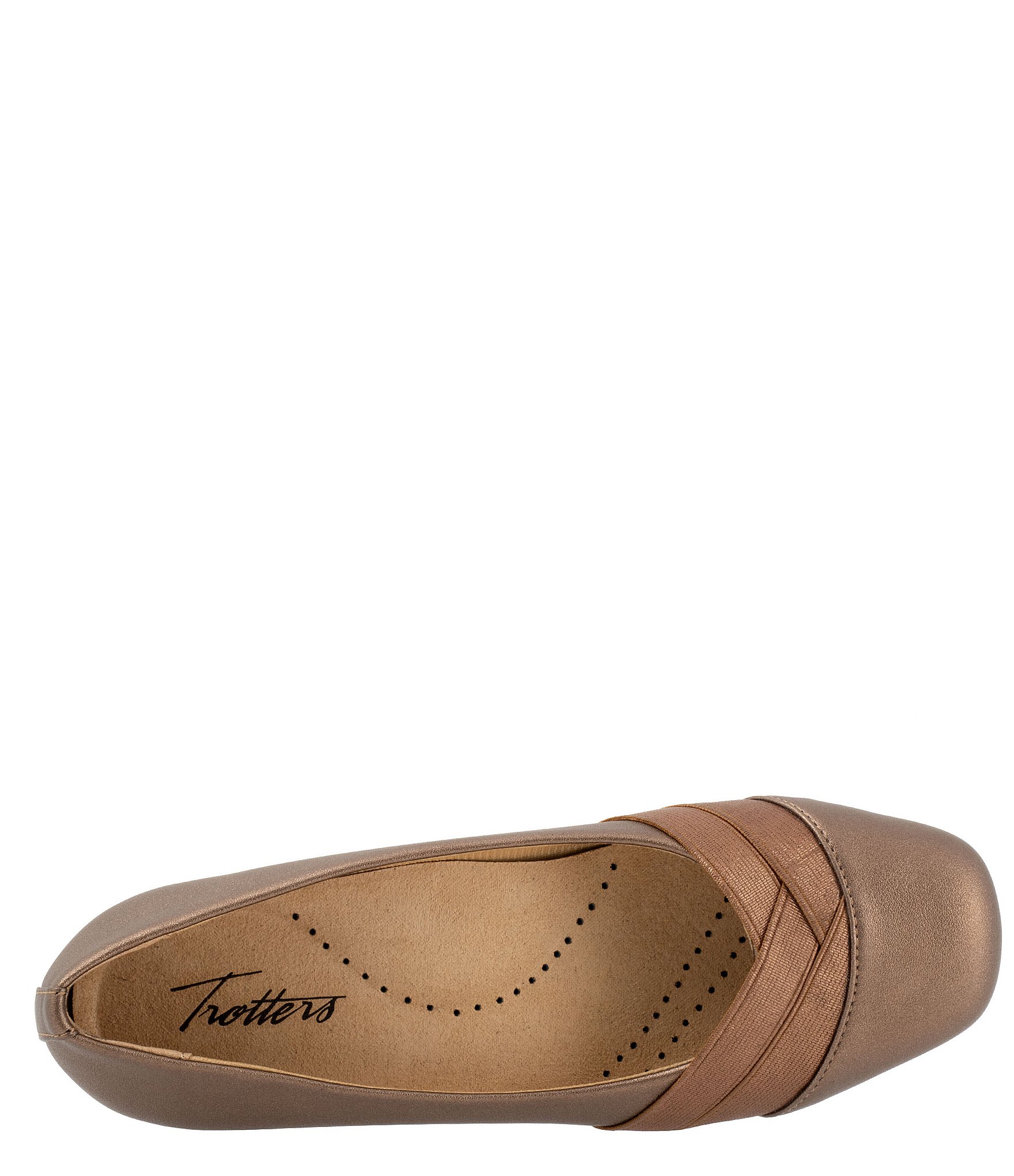 Trotters Stella Band Detailed Square Toe Flats