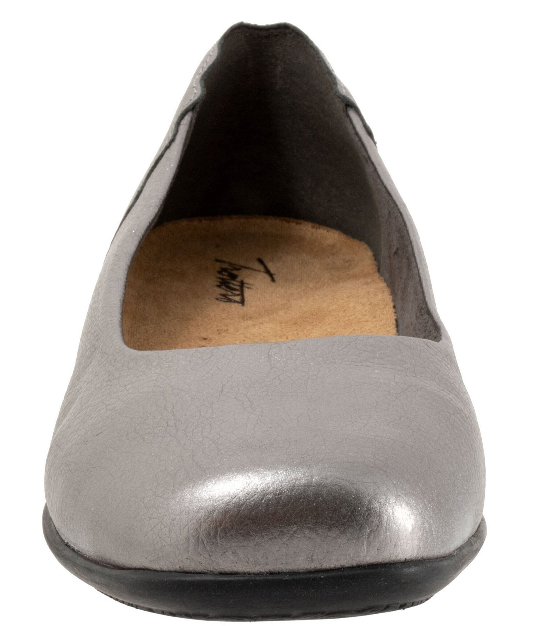 Trotters Sunny Leather Scalloped Ballet Flats