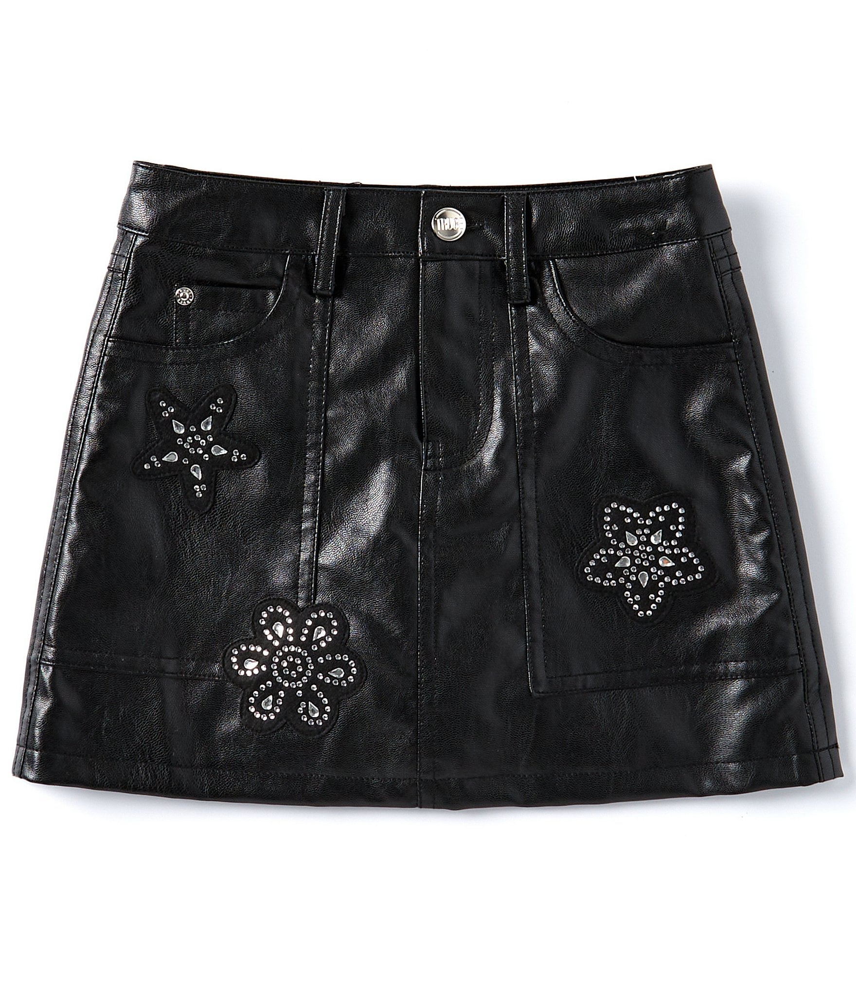 Dillards leather mini skirt best sale