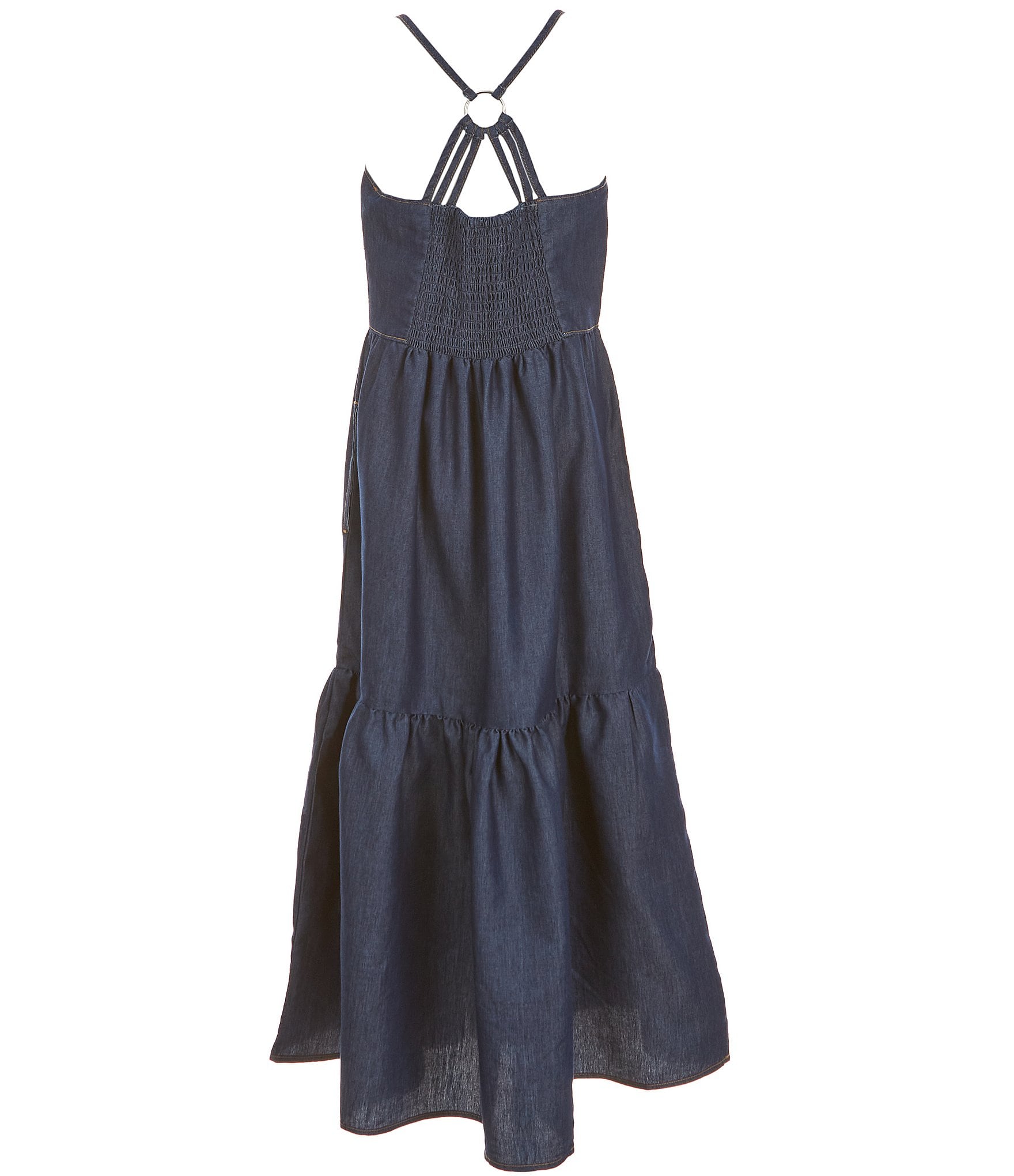 Truce Big Girls 7-16 Sleeveless Denim A-Line Denim Maxi Dress